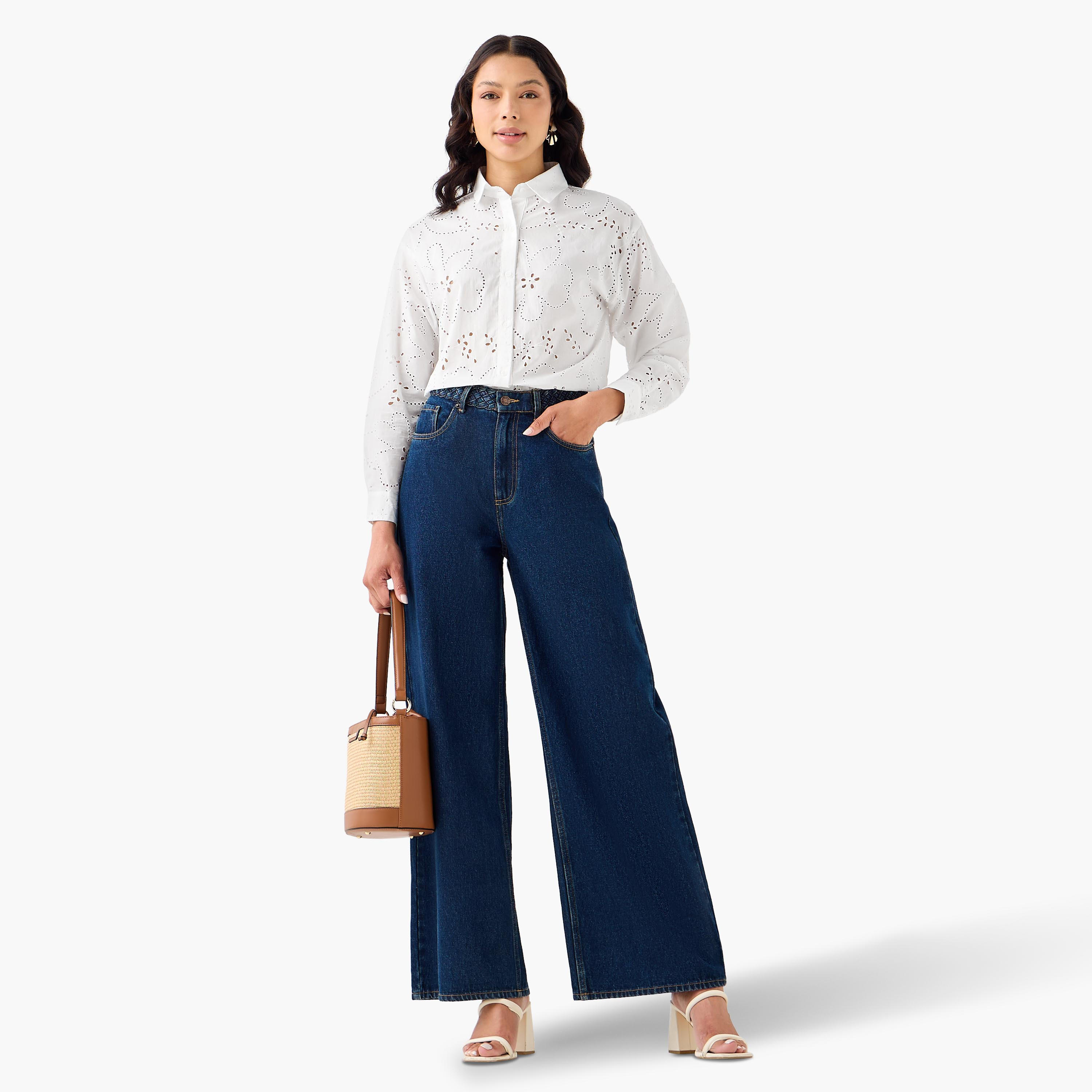 2Xtremz Cotton Shirt with Schiffli Embroidery-women-clothing-shirtsandblouses-shirts-image-7