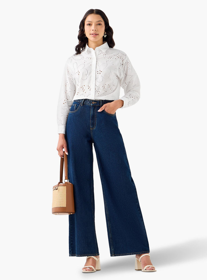 قميص قطن بتطريز شيفلي من تو إكستريمز-women-clothing-shirtsandblouses-shirts-image-7