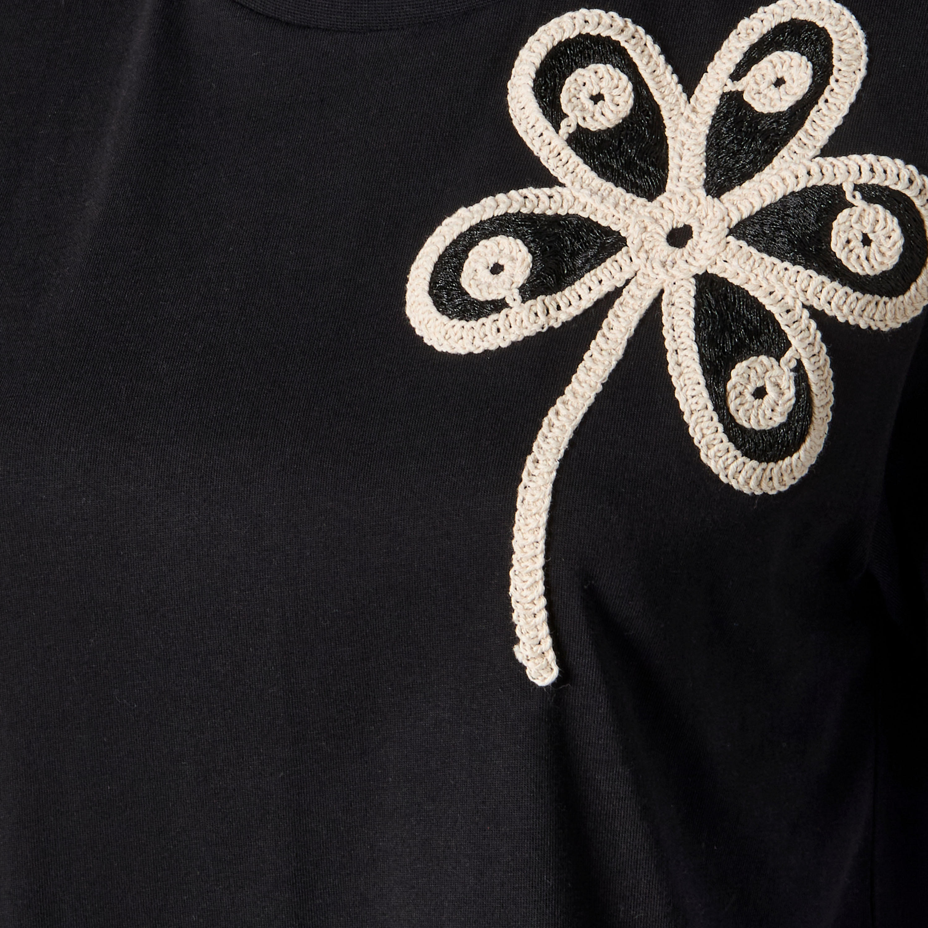 2Xtremz Regular Fit Cotton T-shirt with Crochet Detail-women-clothing-tshirts-image-2