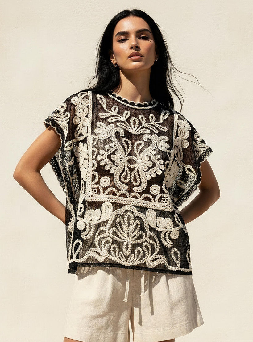 بلوزة بتطريز من تو إكستريمز-women-clothing-shirtsandblouses-blouses-image-1