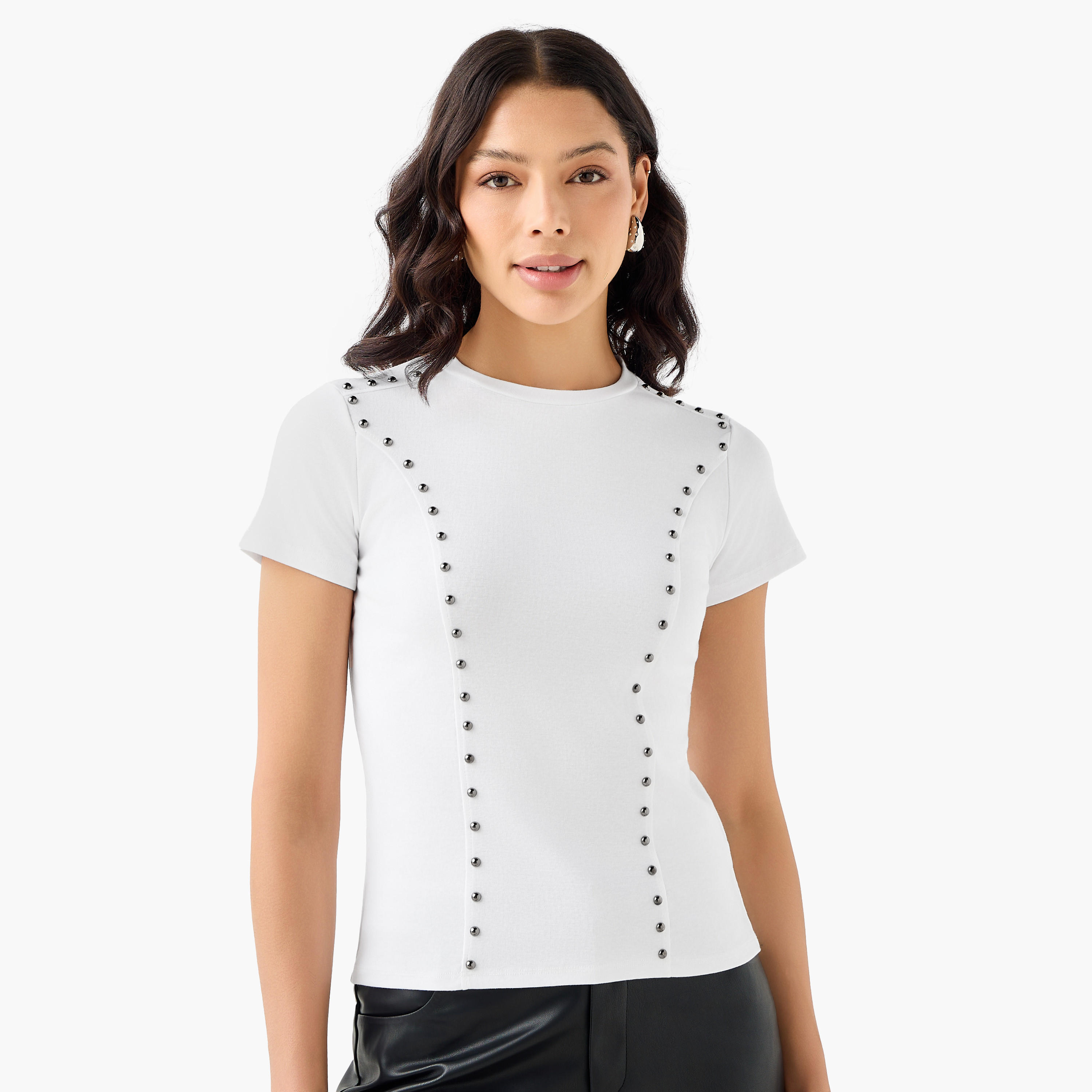 2Xtremz T-shirt with Embellished Detail-women-clothing-tshirts-image-2