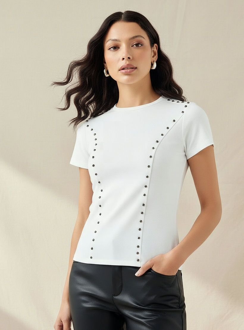 2Xtremz T-shirt with Embellished Detail-women-clothing-tshirts-image-1