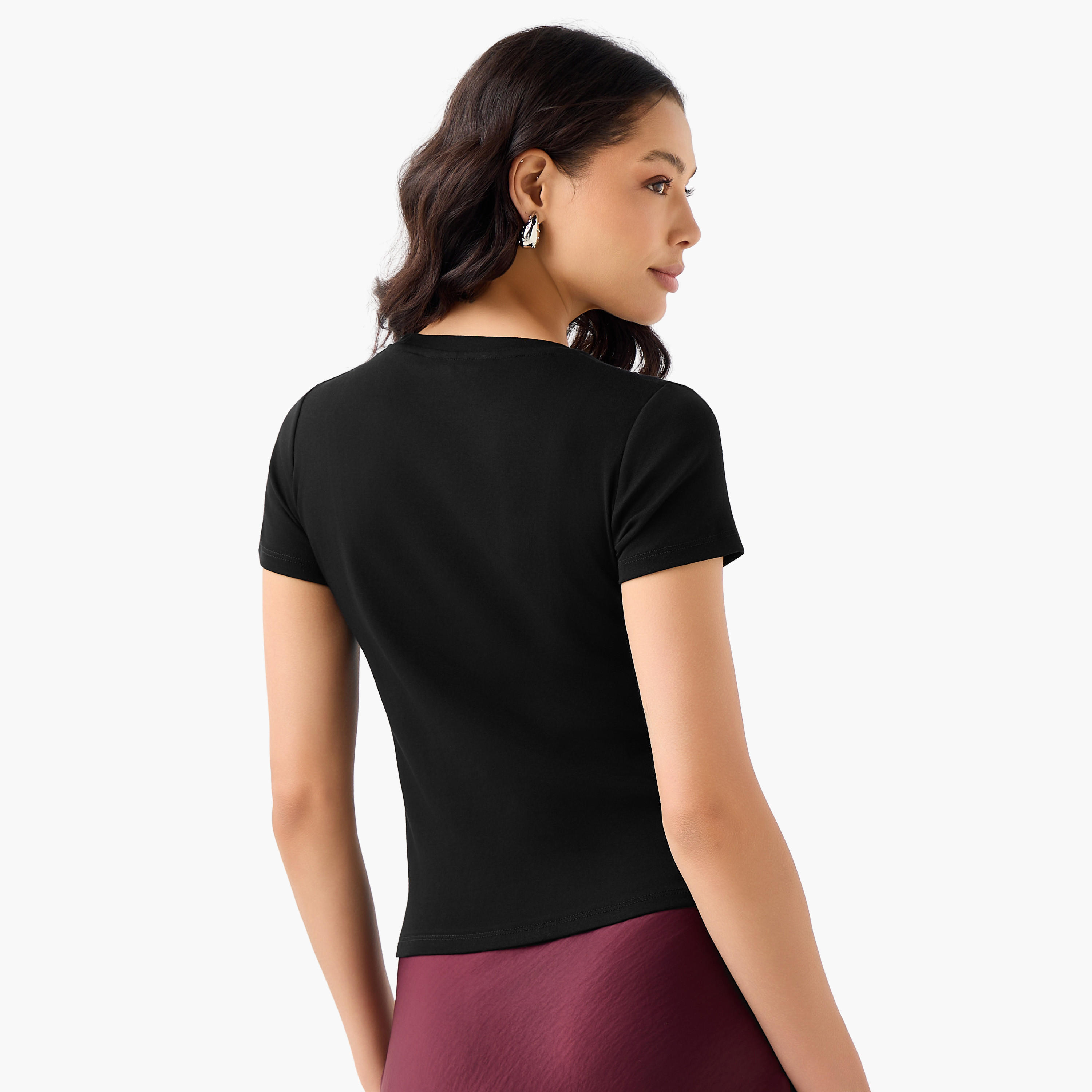تيشيرت بتفاصيل مزيّنة من تو إكستريمز-women-clothing-tshirts-image-4