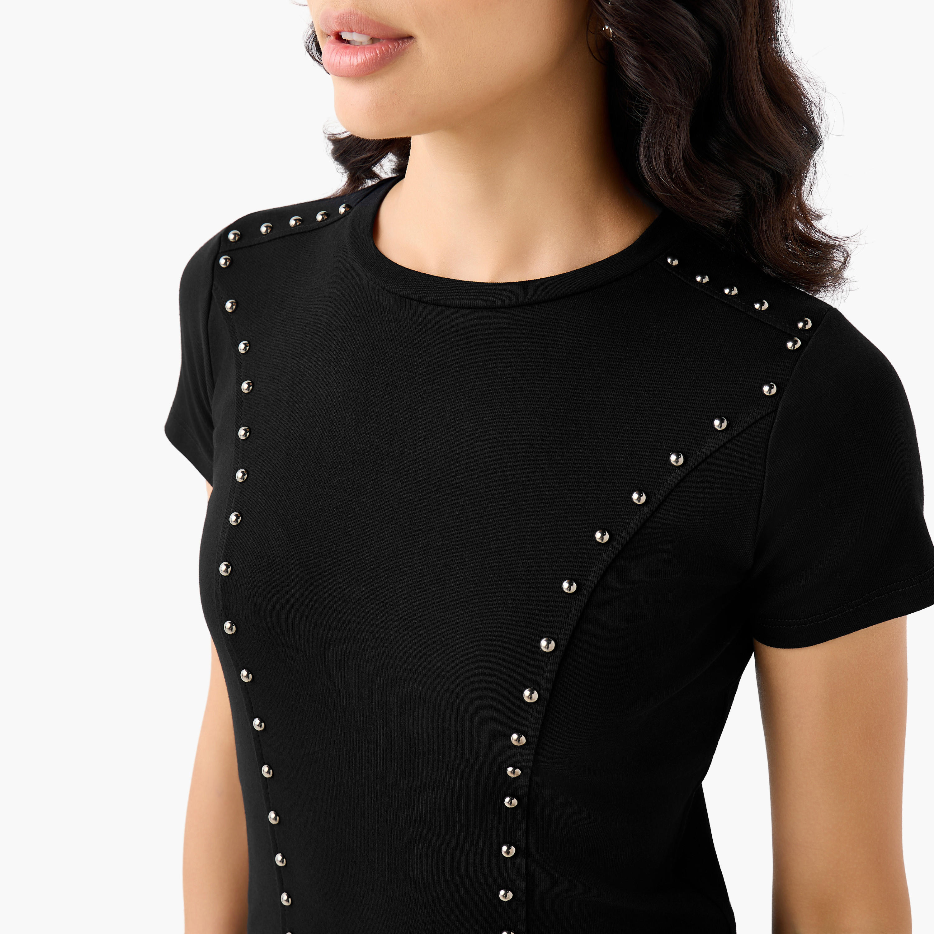 تيشيرت بتفاصيل مزيّنة من تو إكستريمز-women-clothing-tshirts-image-5