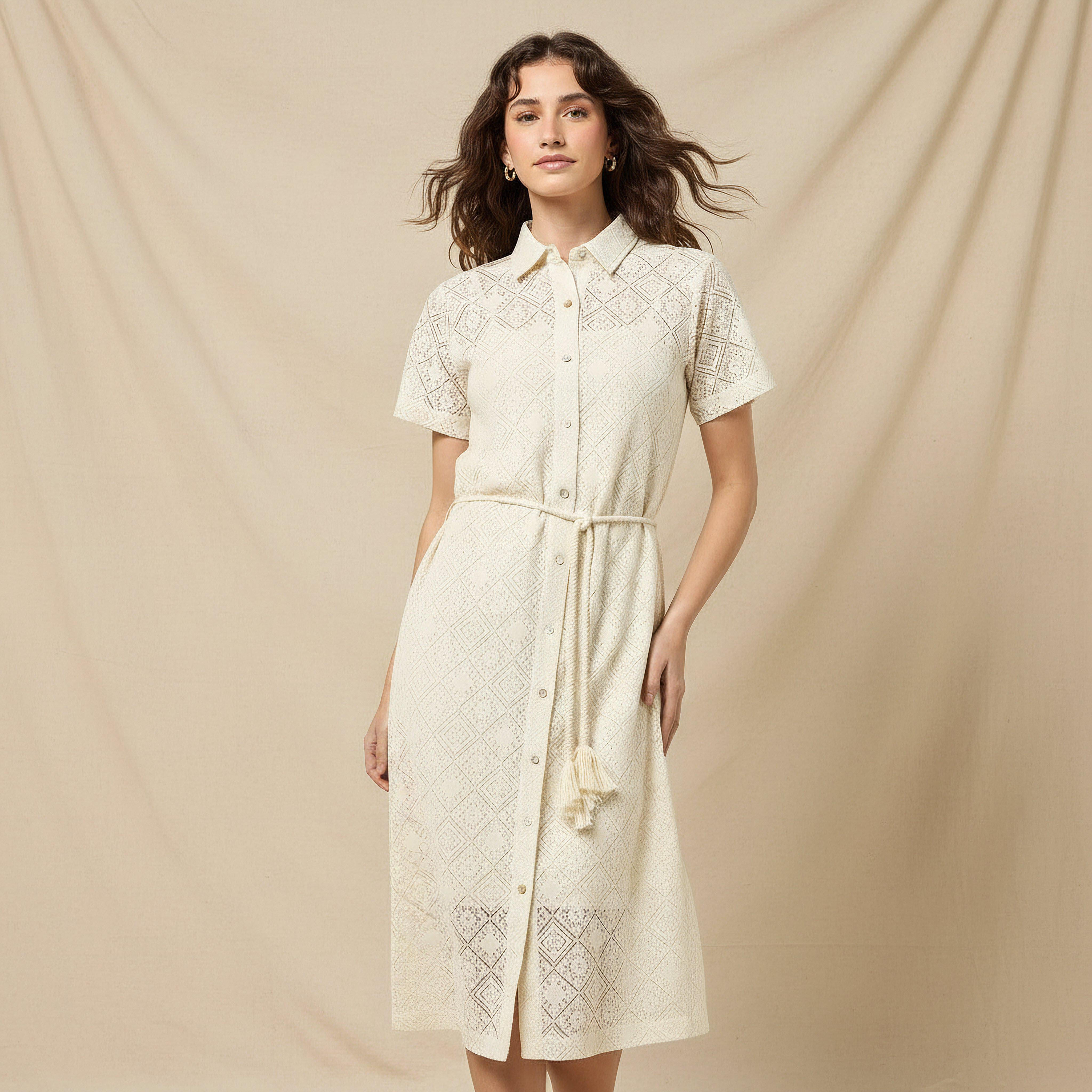 فستان قميص دانتيل للنساء من تو إكستريمز-women-clothing-dresses-image-1