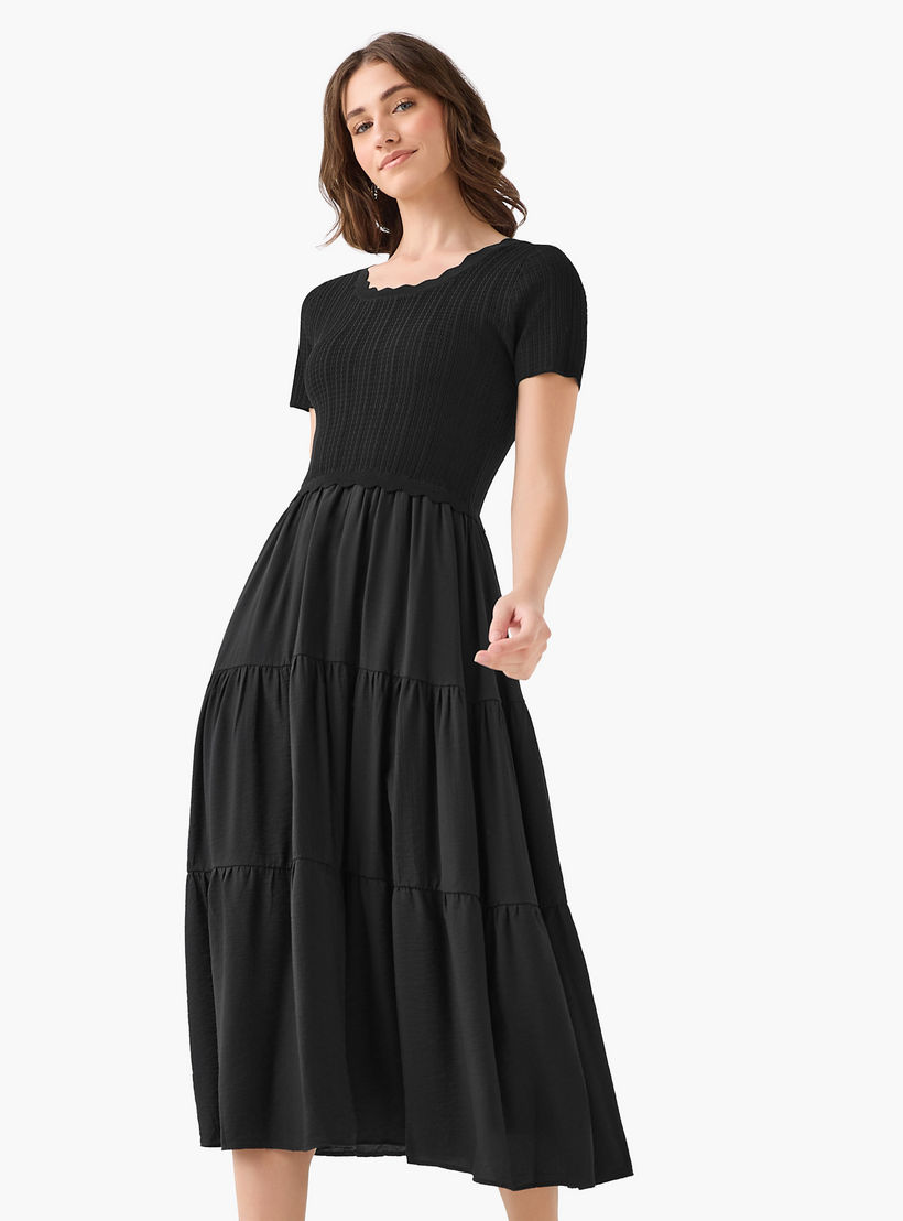 فستان ميدي بتصميم طبقات من تو إكستريمز-women-clothing-dresses-image-3