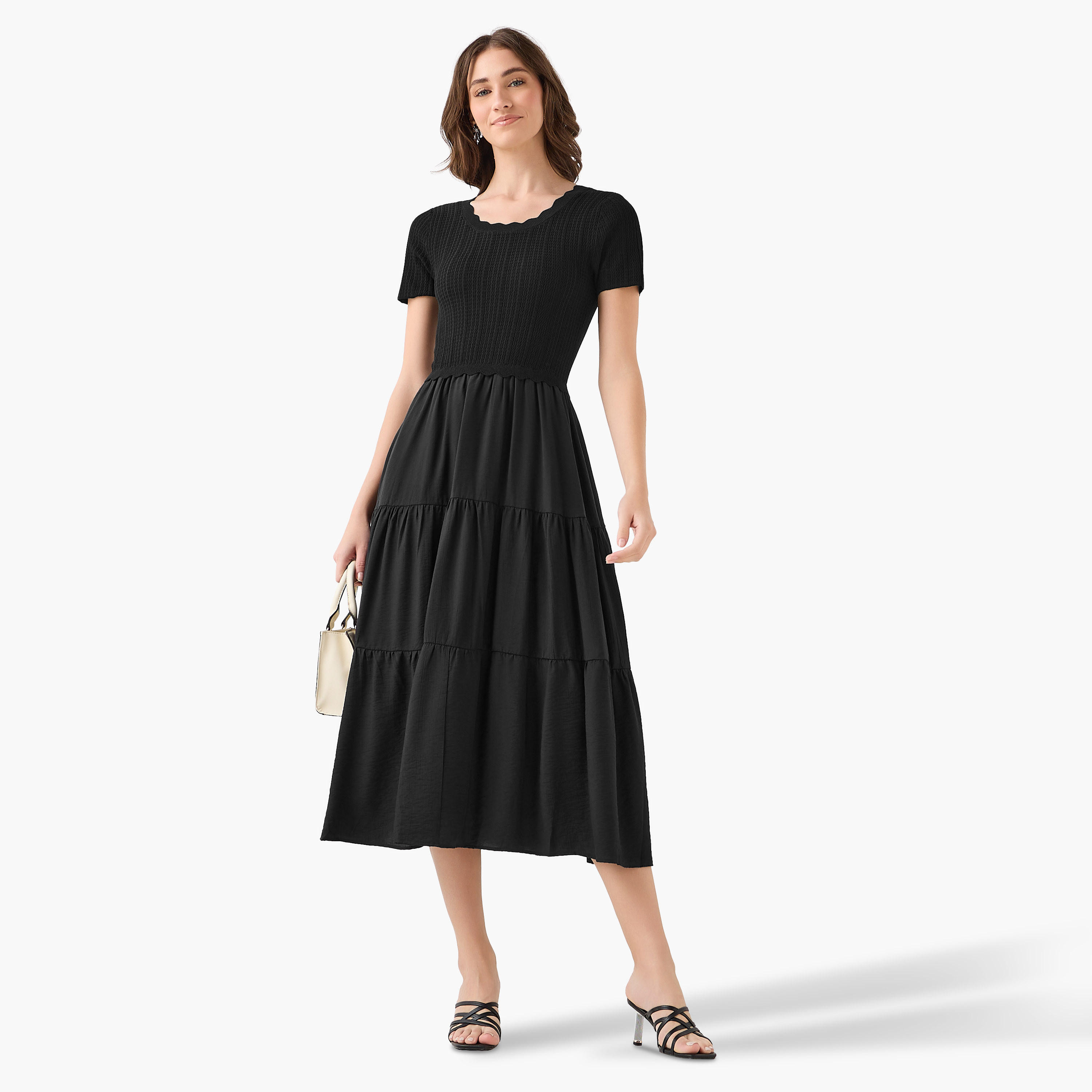 فستان ميدي بتصميم طبقات من تو إكستريمز-women-clothing-dresses-image-4