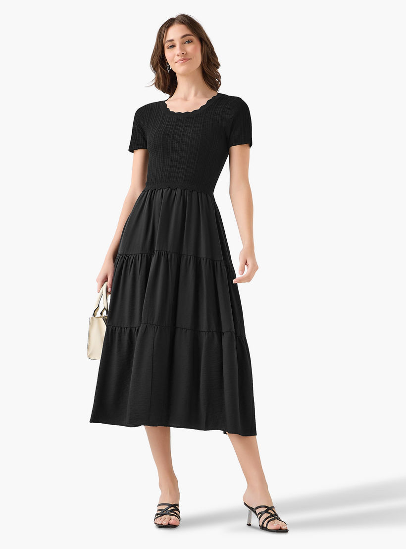 فستان ميدي بتصميم طبقات من تو إكستريمز-women-clothing-dresses-image-4