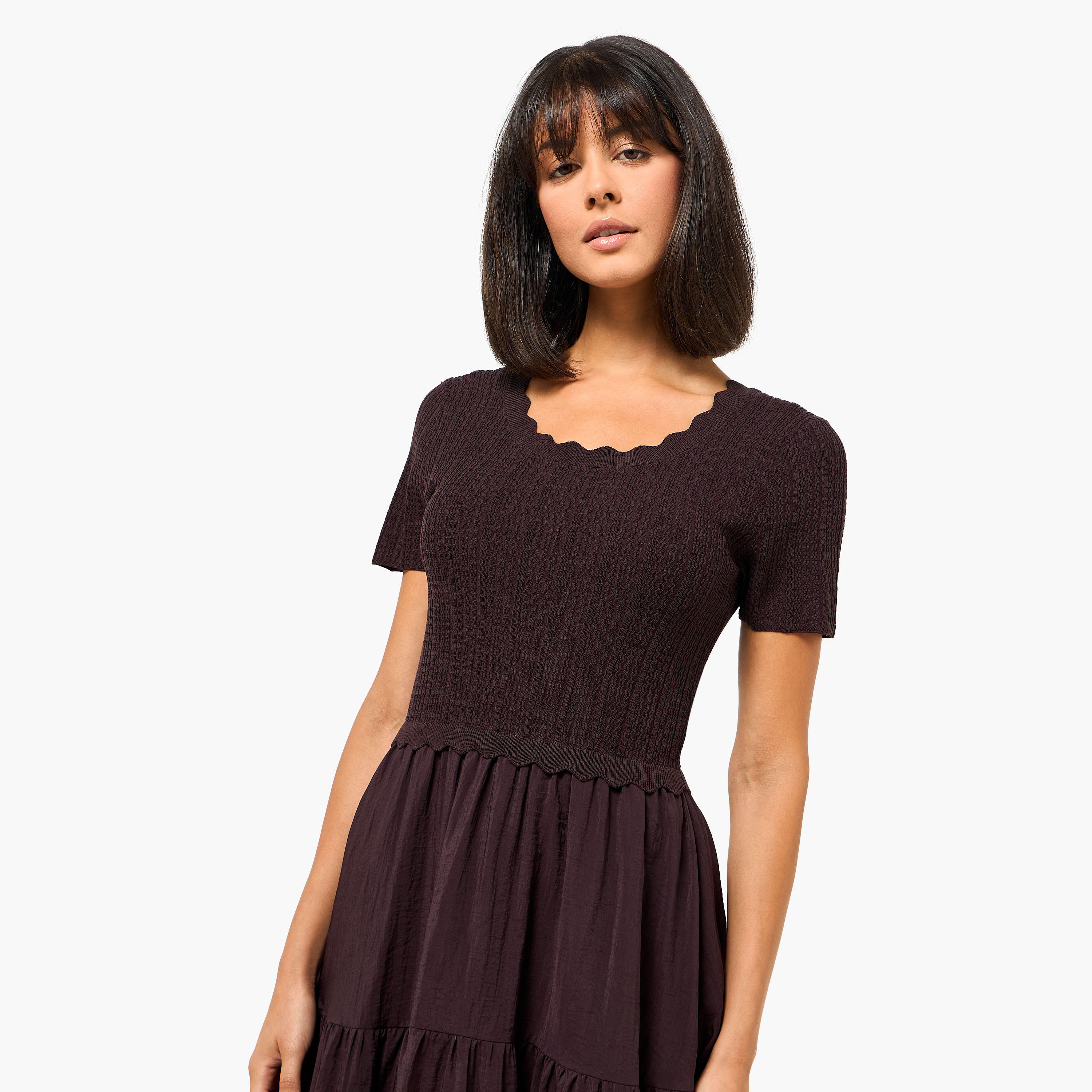 فستان ميدي بتصميم طبقات من تو إكستريمز-women-clothing-dresses-image-7