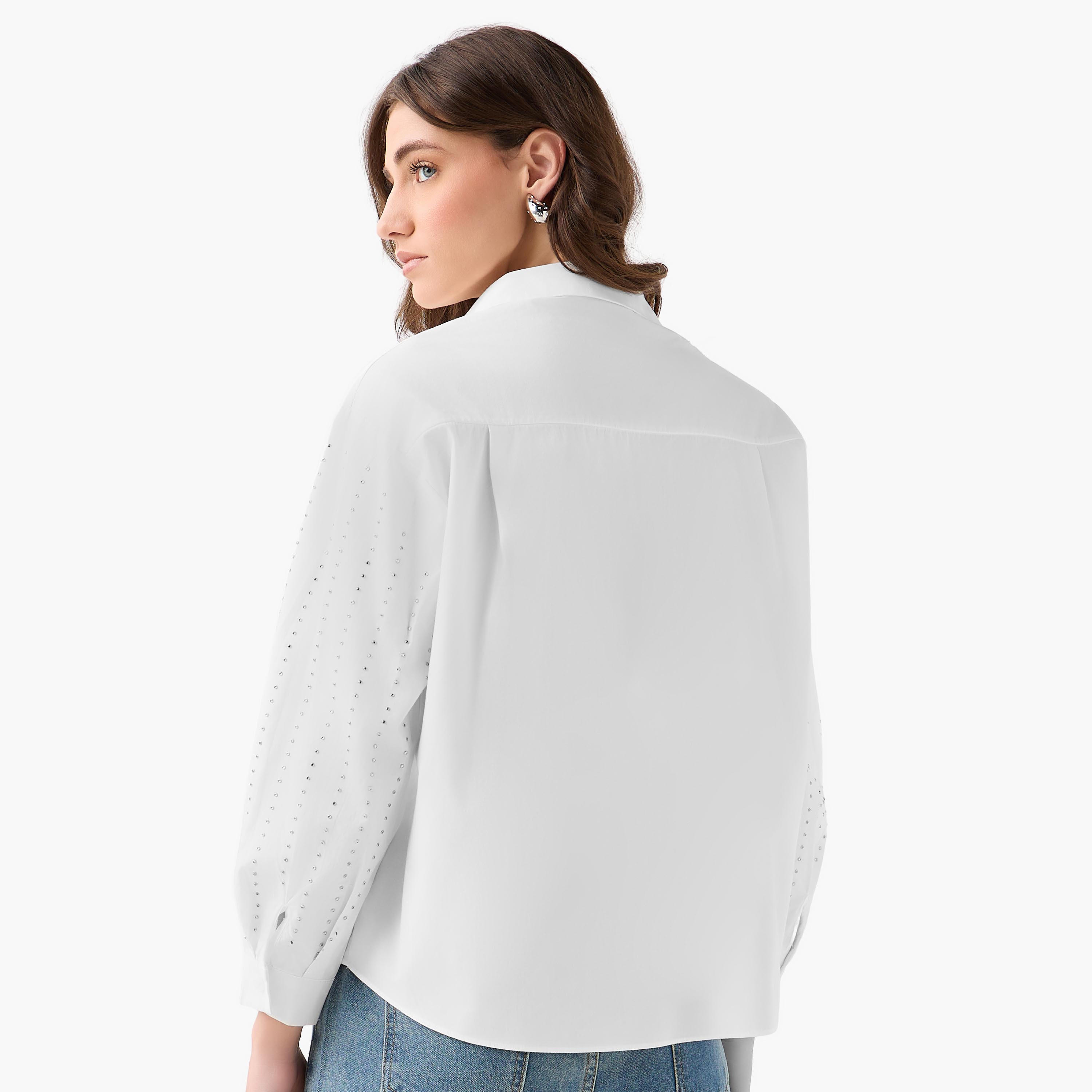 2Xtremz Cotton Shirt with Embellished Detail-women-clothing-shirtsandblouses-shirts-image-4