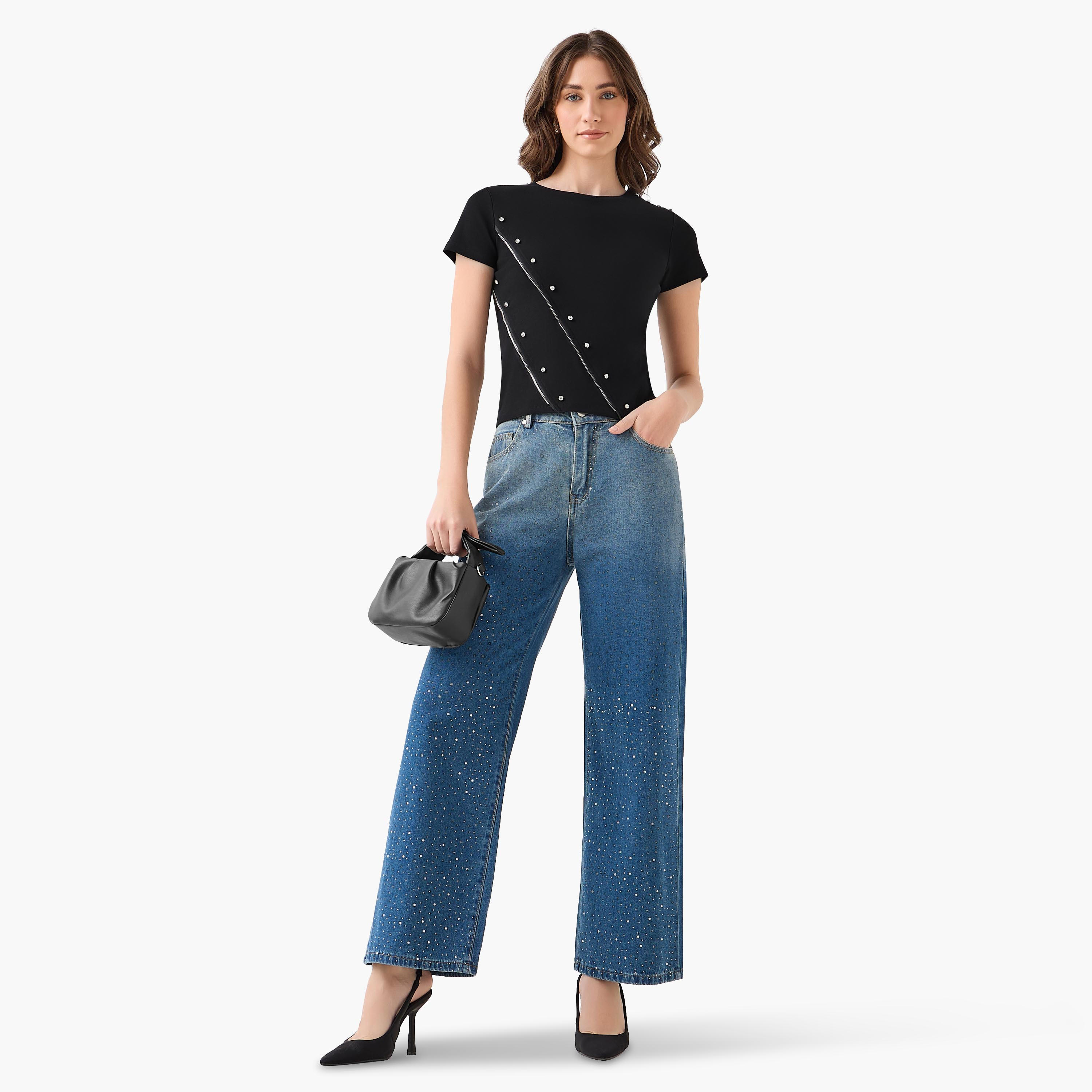 2Xtremz T-shirt with Embellished Detail-women-clothing-tshirts-image-3