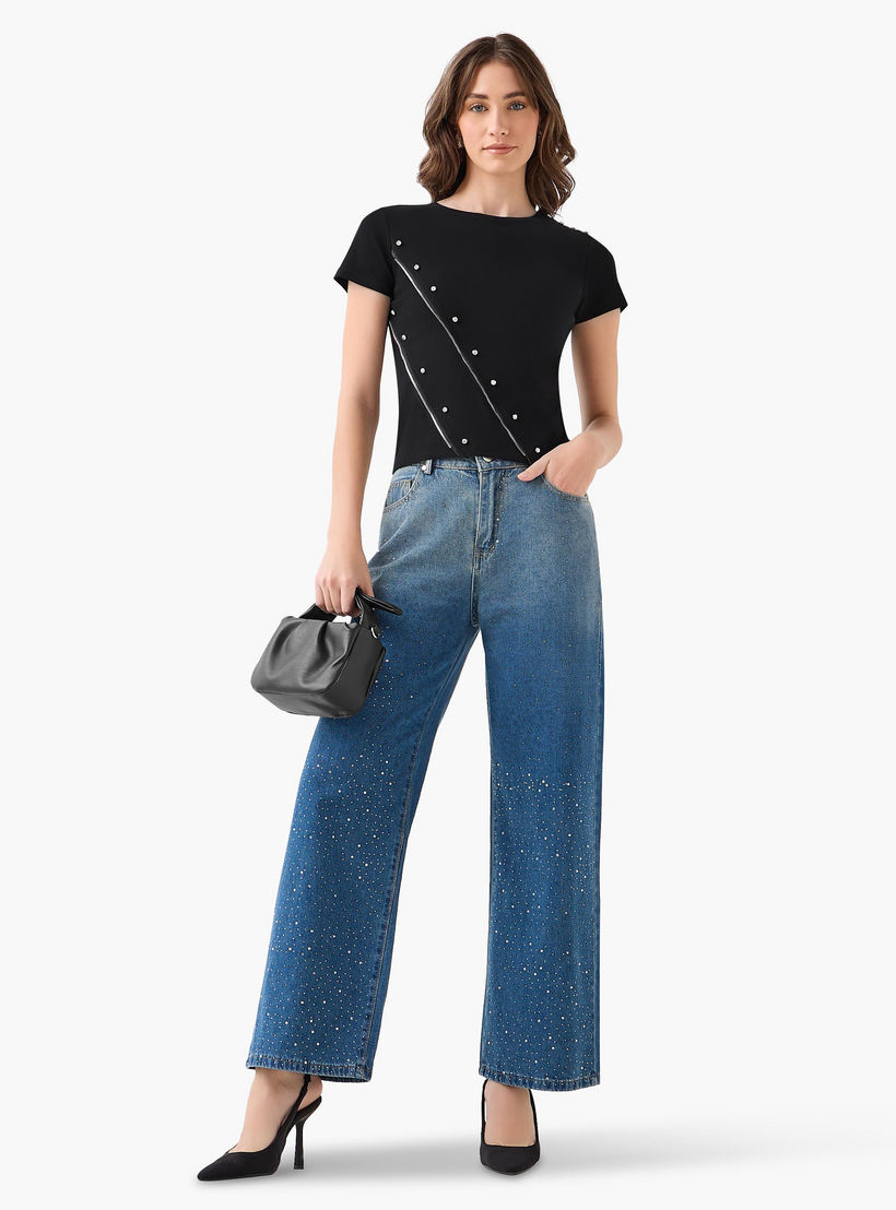 تيشيرت مزين من تو إكستريمز-women-clothing-tshirts-image-3