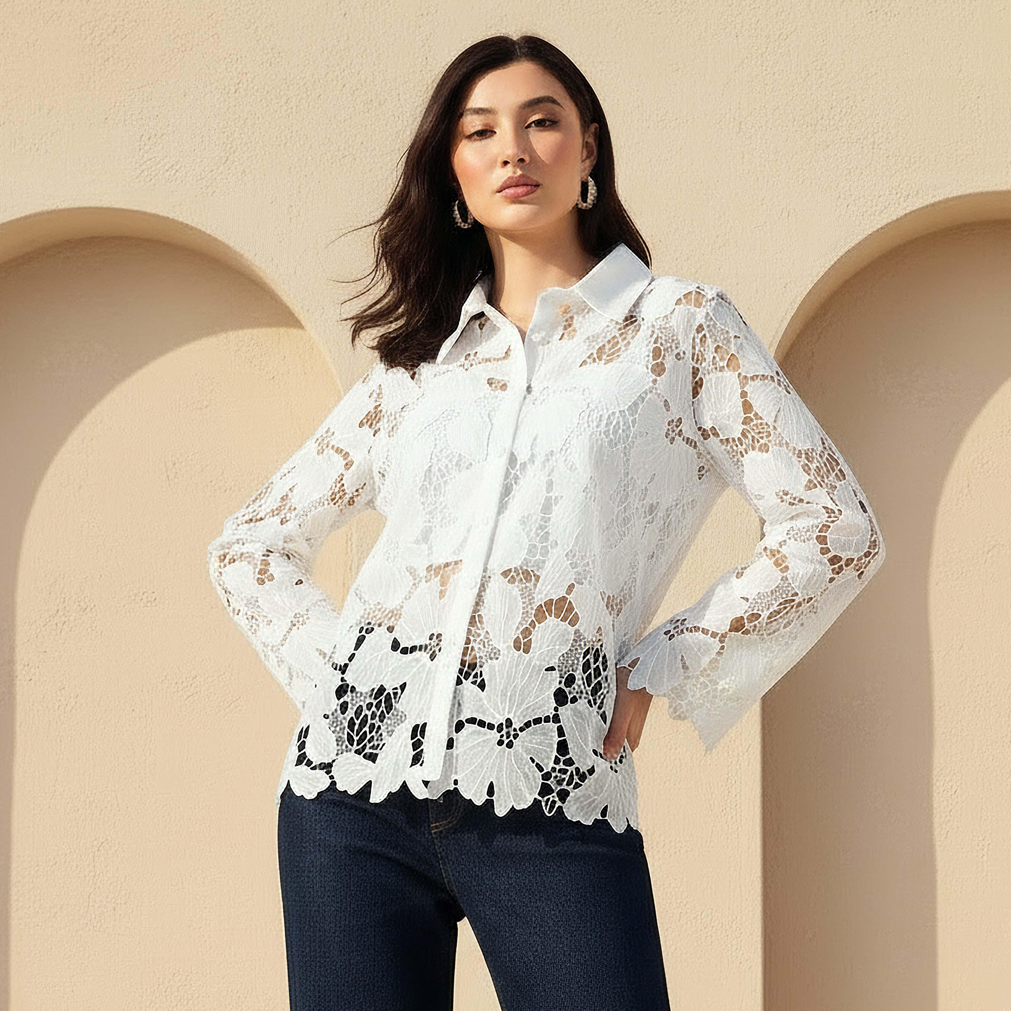 قميص قطن شيفلي من تو إكستريمز-women-clothing-shirtsandblouses-shirts-image-1