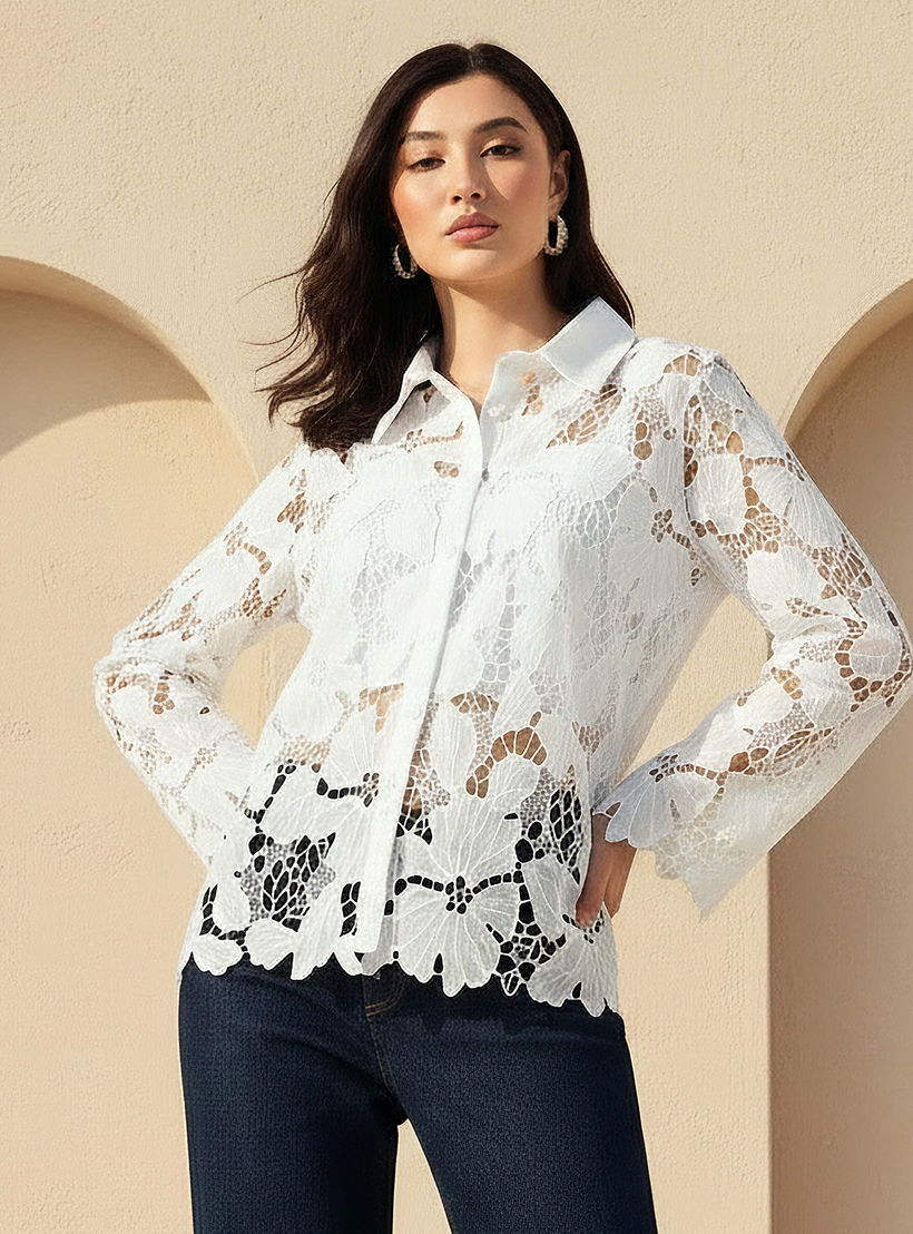 قميص قطن شيفلي من تو إكستريمز-women-clothing-shirtsandblouses-shirts-image-1