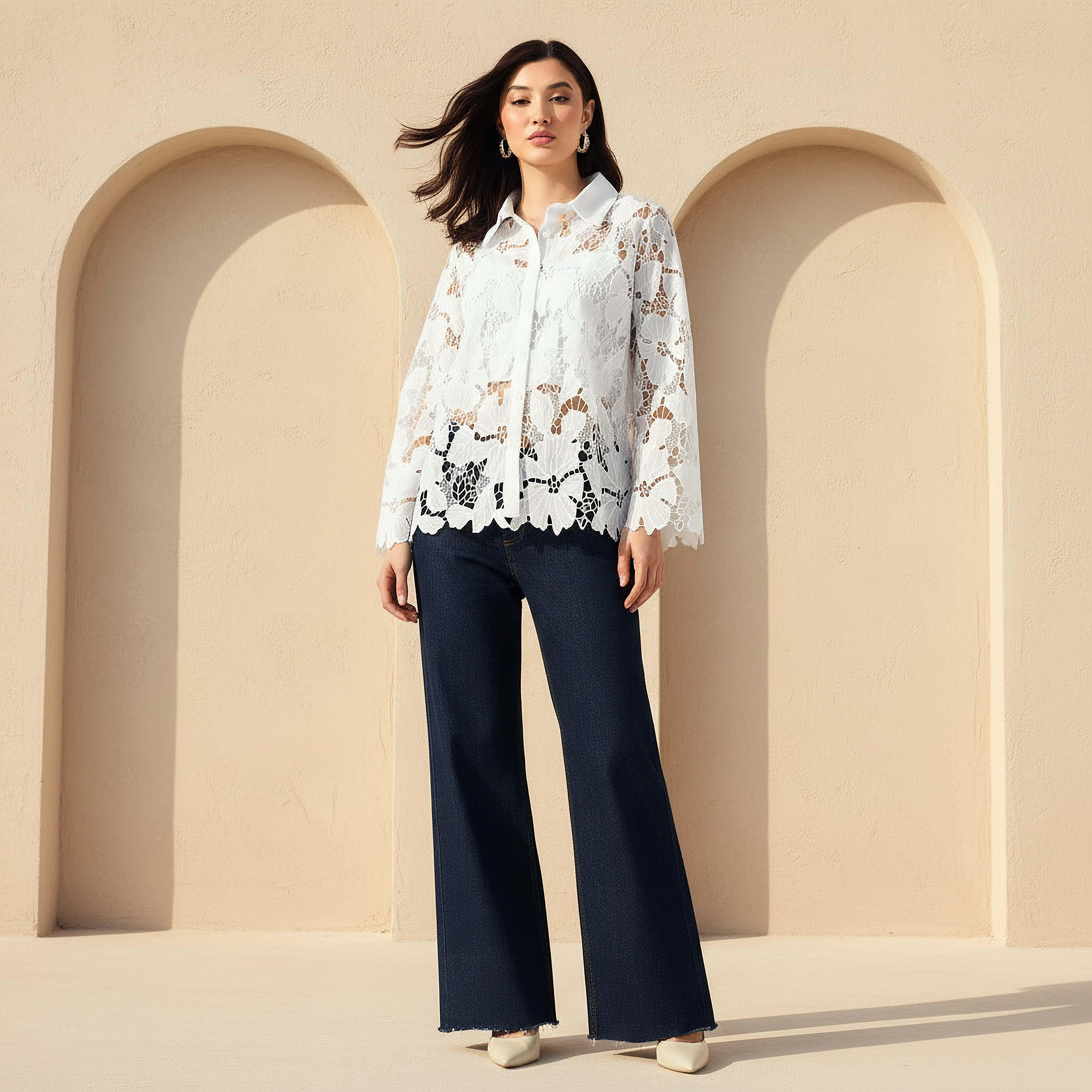 قميص قطن شيفلي من تو إكستريمز-women-clothing-shirtsandblouses-shirts-image-3