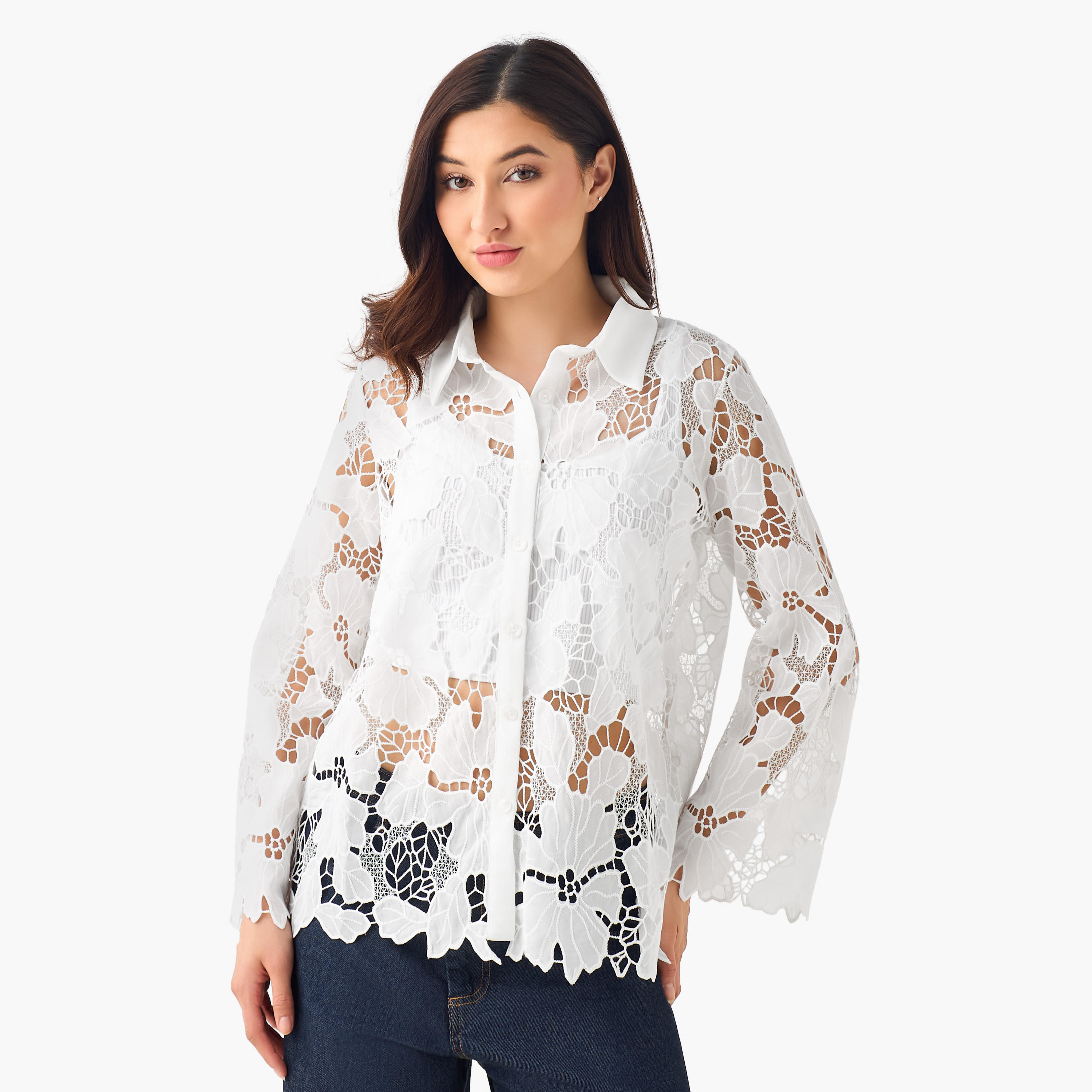 قميص قطن شيفلي من تو إكستريمز-women-clothing-shirtsandblouses-shirts-image-4