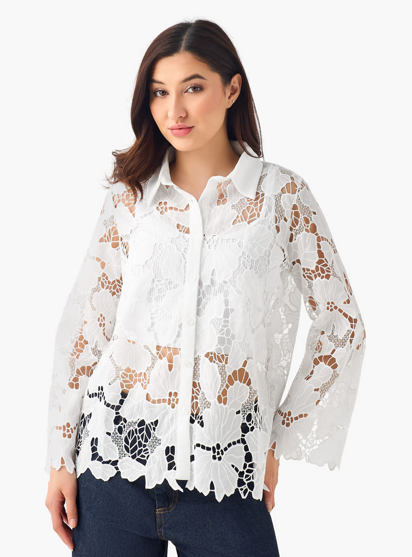 قميص قطن شيفلي من تو إكستريمز-women-clothing-shirtsandblouses-shirts-image-4