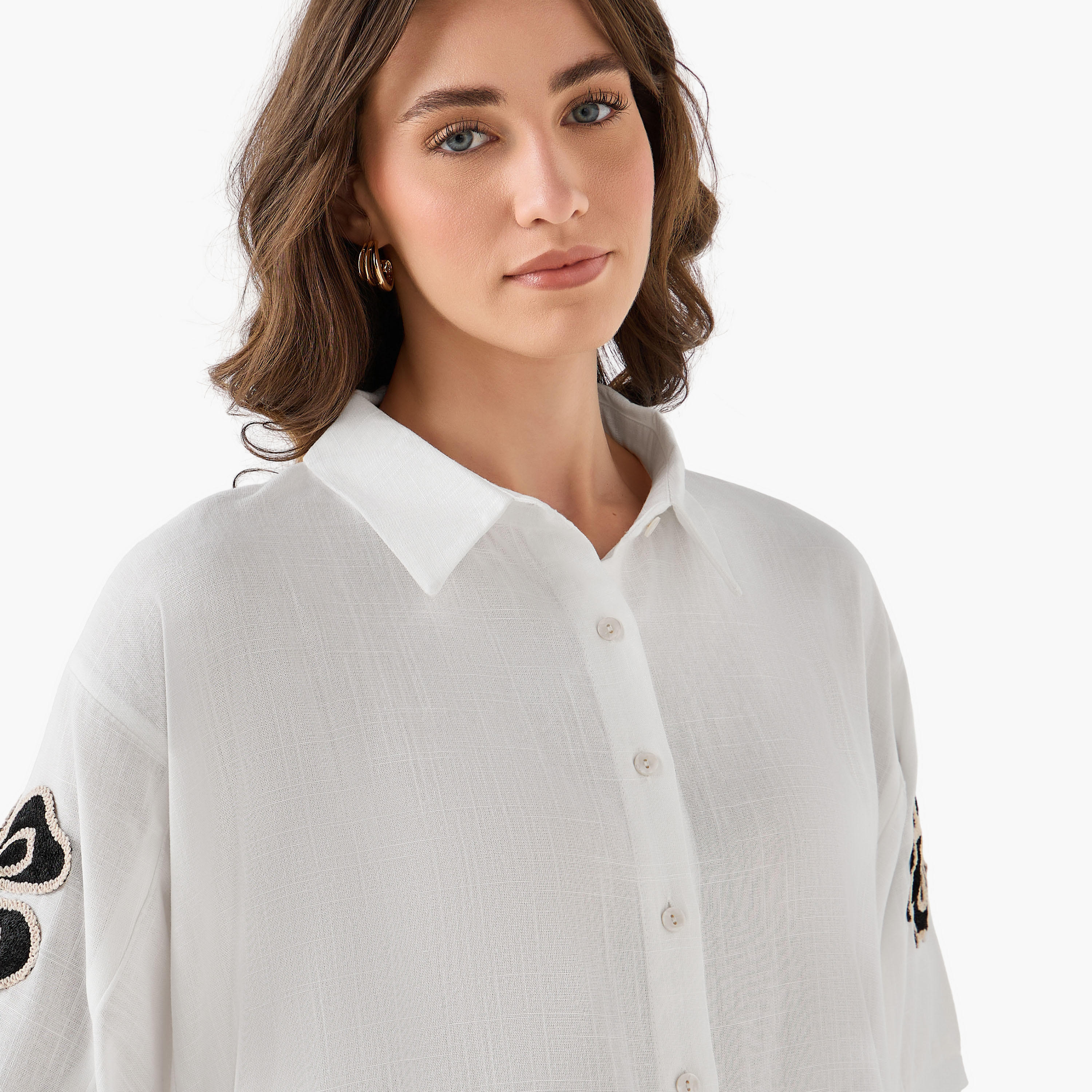 قميص بتفاصيل زخارف من تو إكستريمز-women-clothing-shirtsandblouses-shirts-image-6
