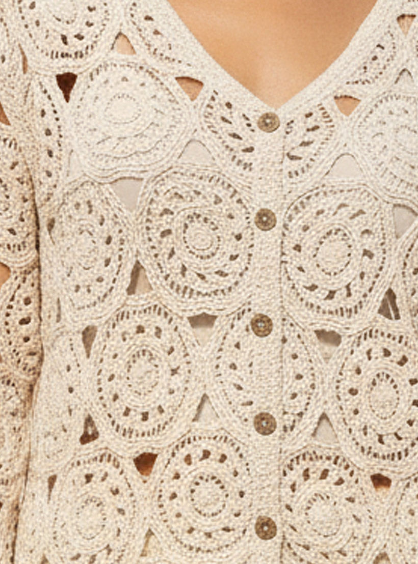 بلوزة كروشيه أنيقة بأزرار أمامية عصرية من توإكستريمز-women-clothing-shirtsandblouses-blouses-image-2