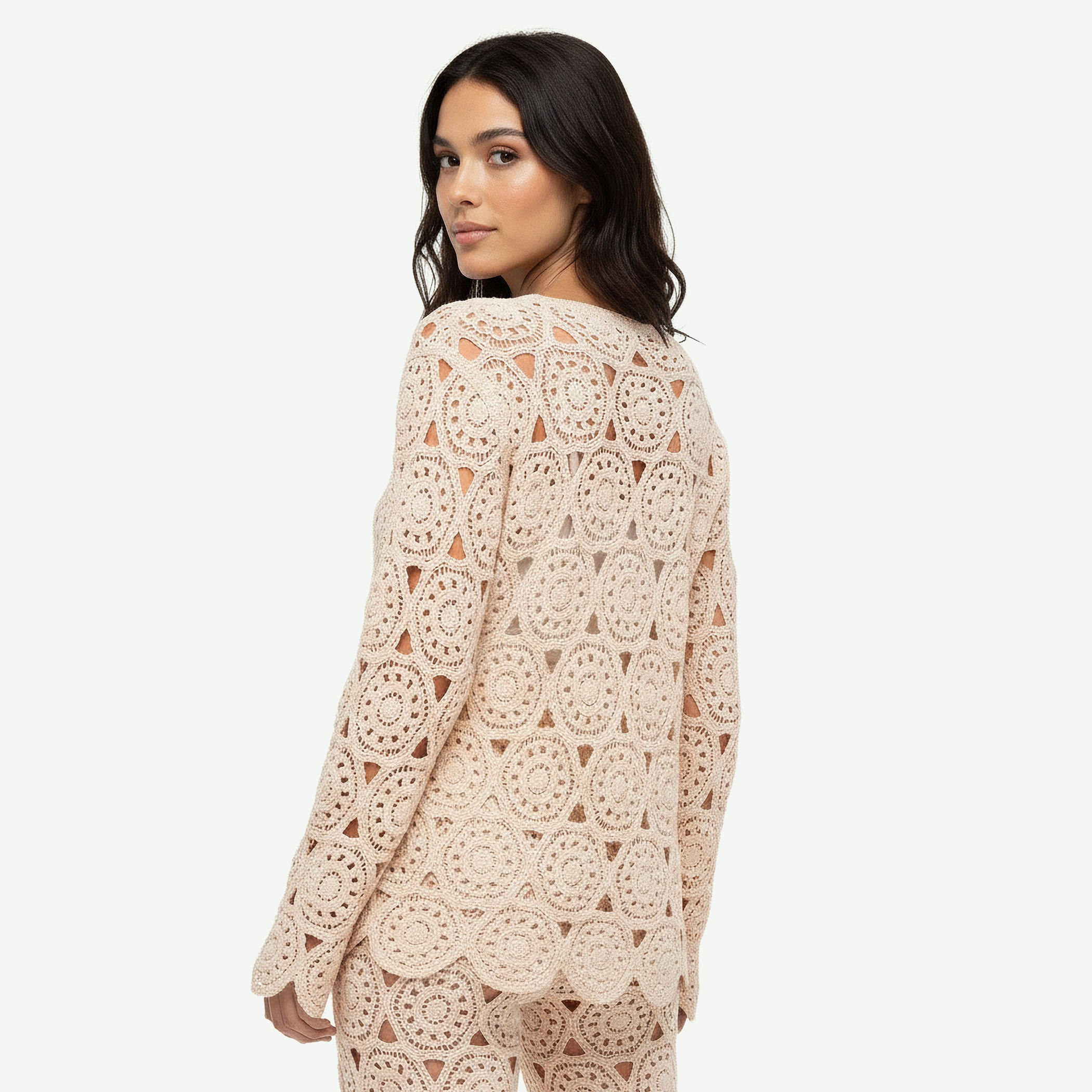 بلوزة كروشيه أنيقة بأزرار أمامية عصرية من توإكستريمز-women-clothing-shirtsandblouses-blouses-image-4
