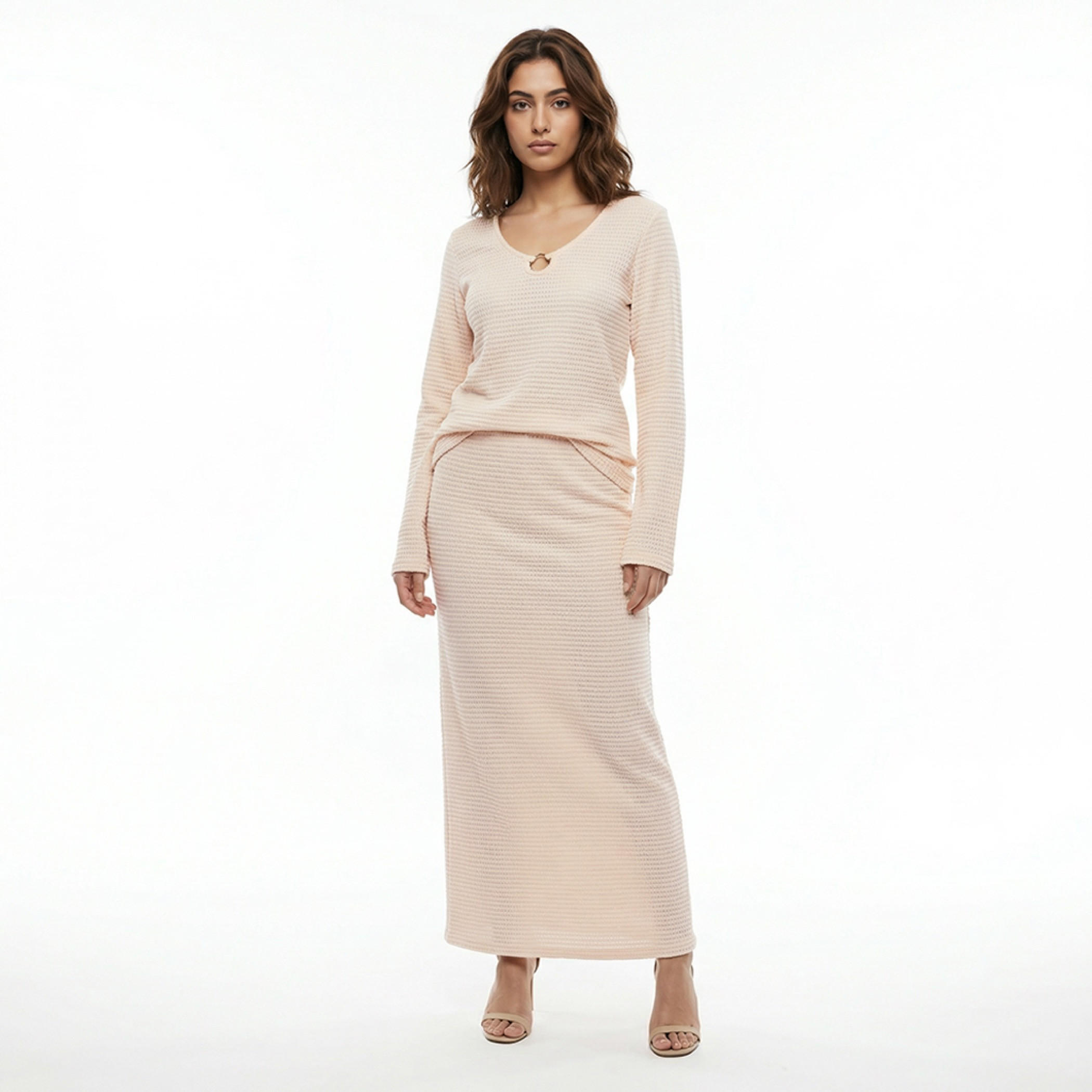 2Xtremz Regular Fit Top with Textured Detail-women-clothing-coordsets-image-3
