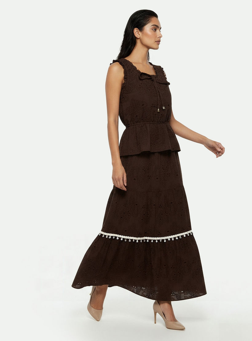 بلوزة قطن مطرزة بدون أكمام-women-clothing-coordsets-image-3