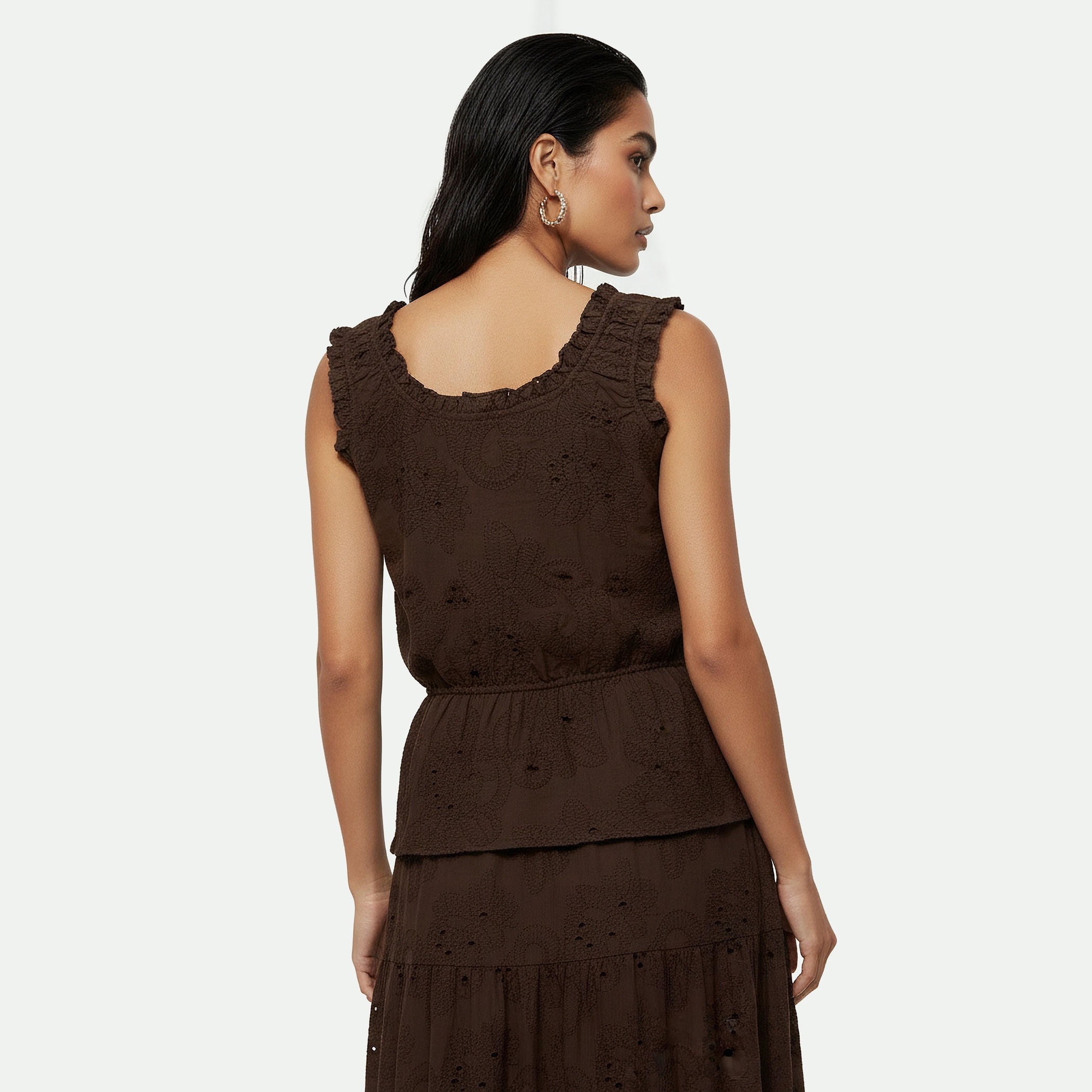 بلوزة قطن مطرزة بدون أكمام-women-clothing-coordsets-image-4