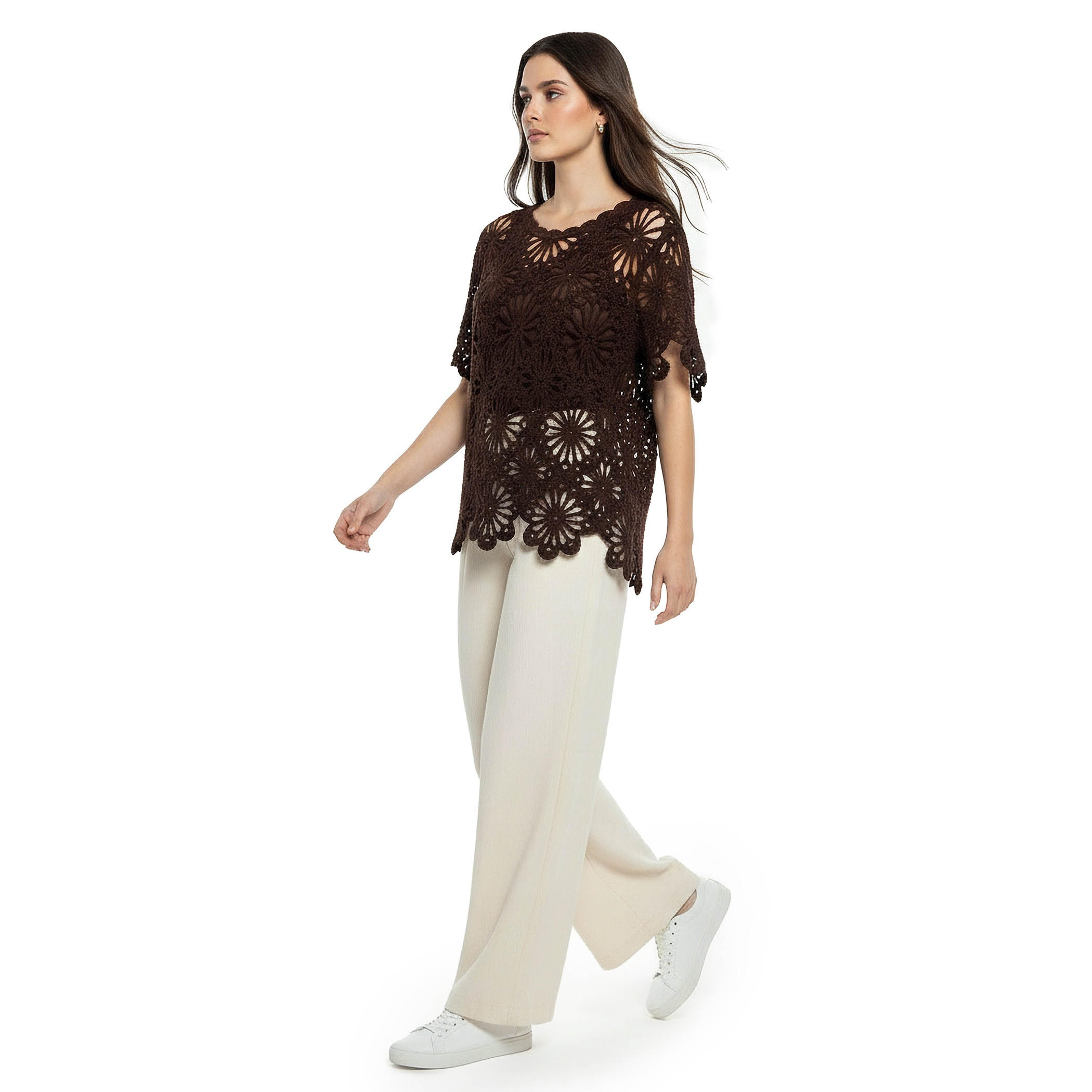بلوزة كروشيه منسوجة بتفاصيل ترتر من تو إكستريمز-women-clothing-shirtsandblouses-blouses-image-3