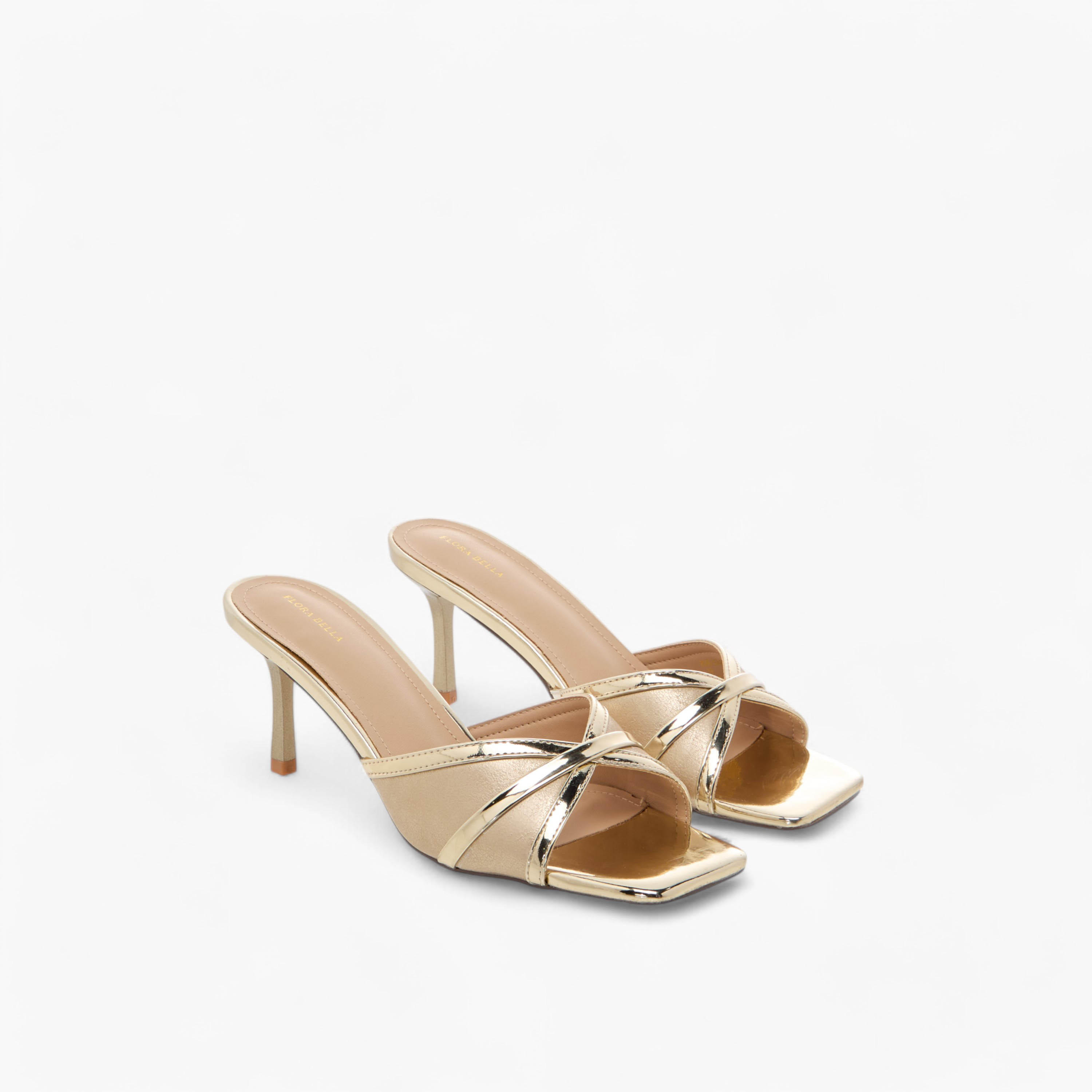 Flora Bella Metallic Slip-On Sandals with Stiletto Heels-women-shoes-sandals-heeled-image-1