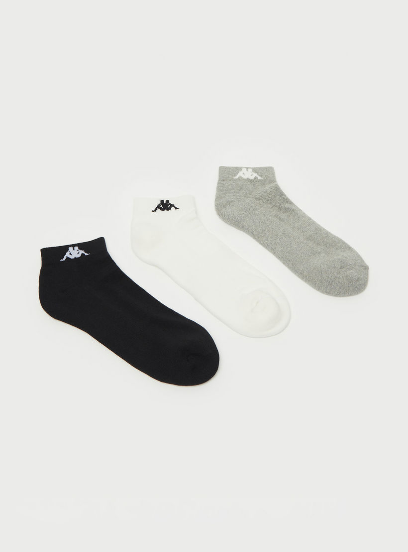 طقم جوارب 3 أزواج متنوعة بطول الكاحل وحماية من البكتيريا من كابا-men-clothing-sportswearandactivewear-accessories-image-1