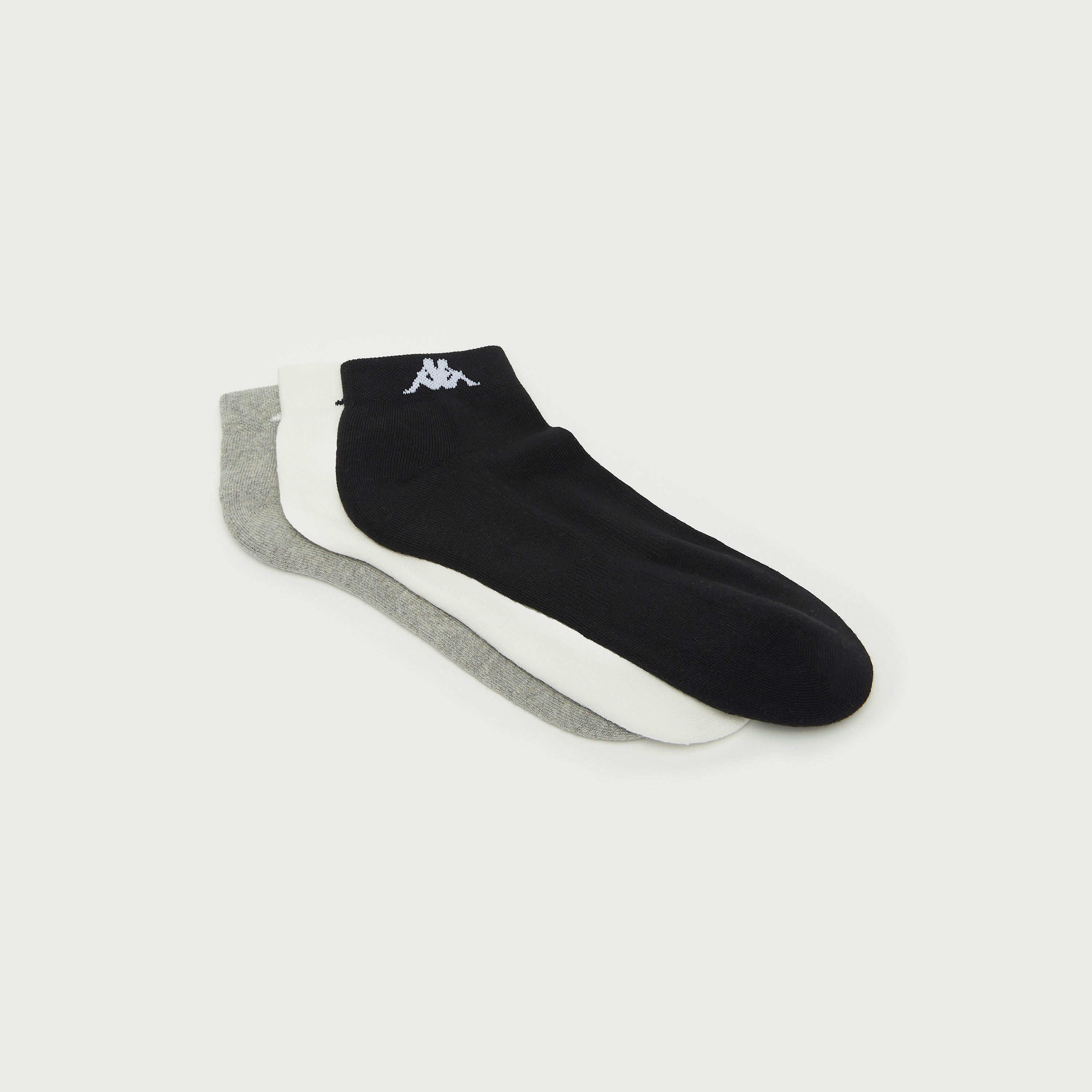 Set of 3 - Kappa Assorted Ankle Length Socks with Antibacterial Protection-men-clothing-sportswearandactivewear-accessories-image-2
