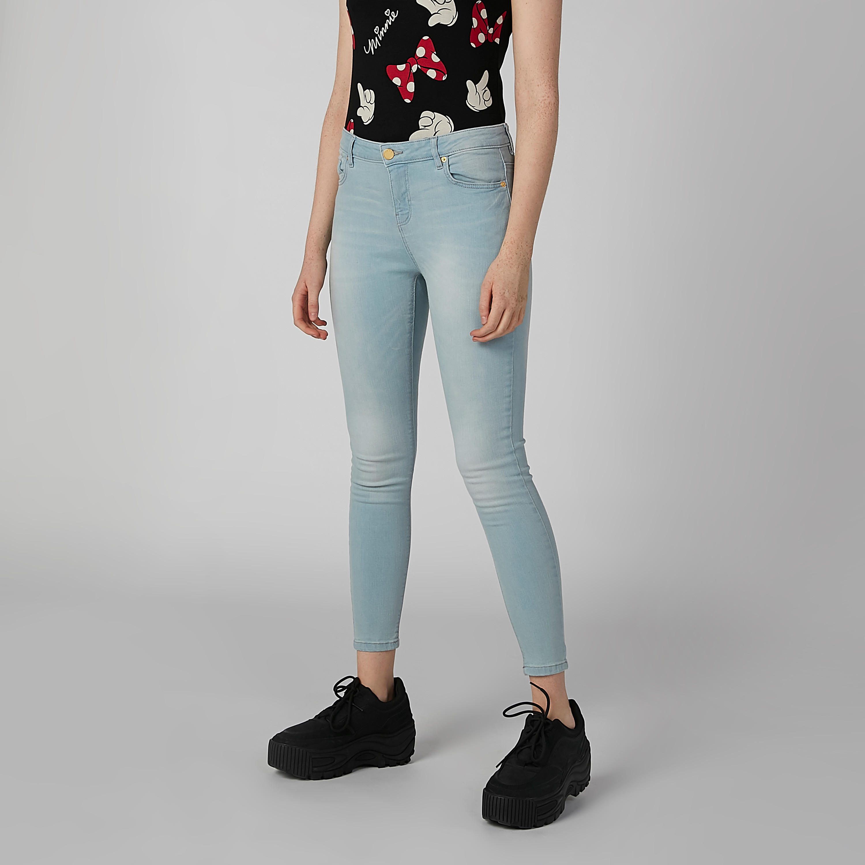 Lee Cooper Plain Jeans with Pocket Detail and Belt Loops-women-clothing-bottoms-jeans-image-1