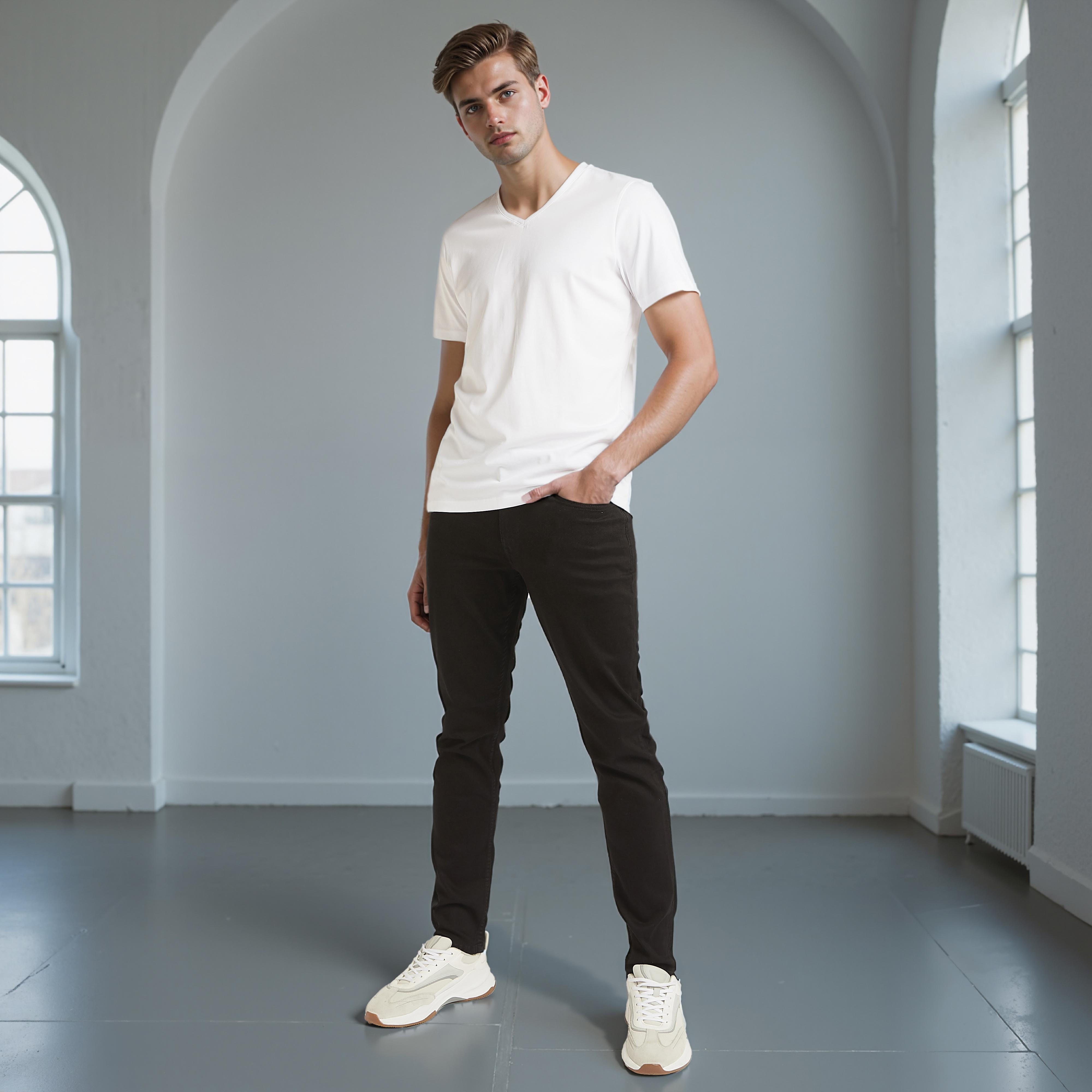 بنطلون جيز طويل بجيوب وحلقات للحزام من لي كوبر-men-clothing-bottoms-jeans-image-2
