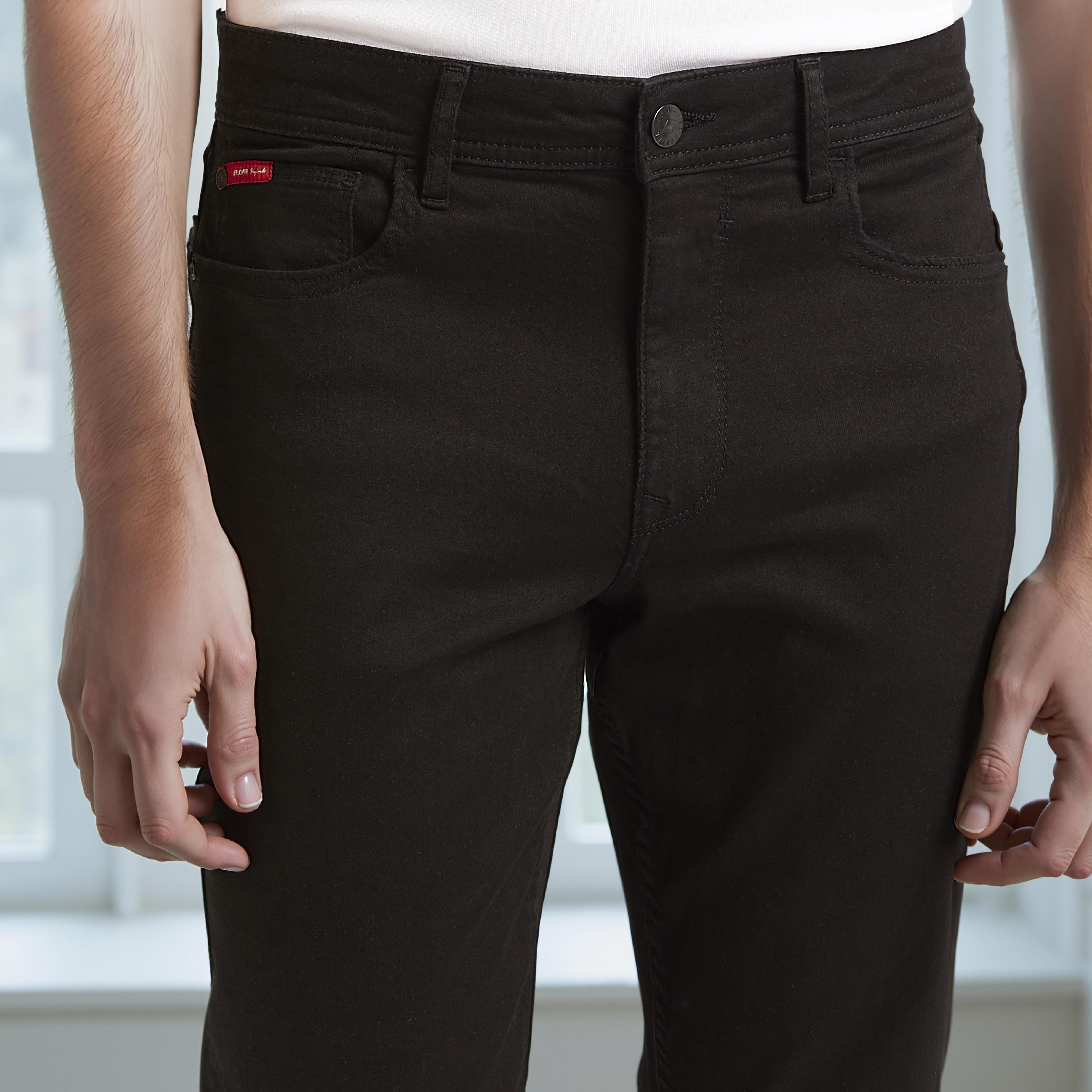 بنطلون جيز طويل بجيوب وحلقات للحزام من لي كوبر-men-clothing-bottoms-jeans-image-3