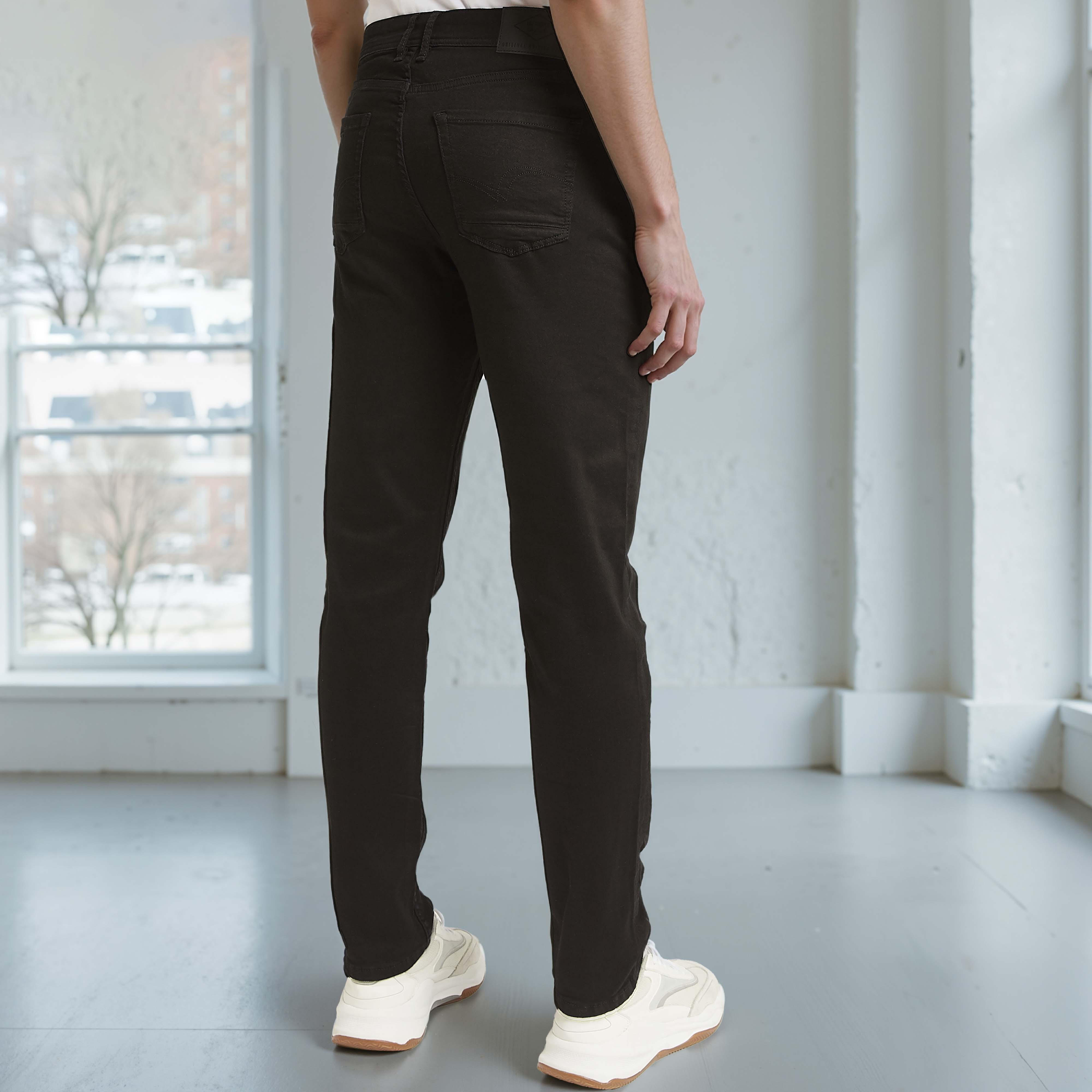 بنطلون جيز طويل بجيوب وحلقات للحزام من لي كوبر-men-clothing-bottoms-jeans-image-4