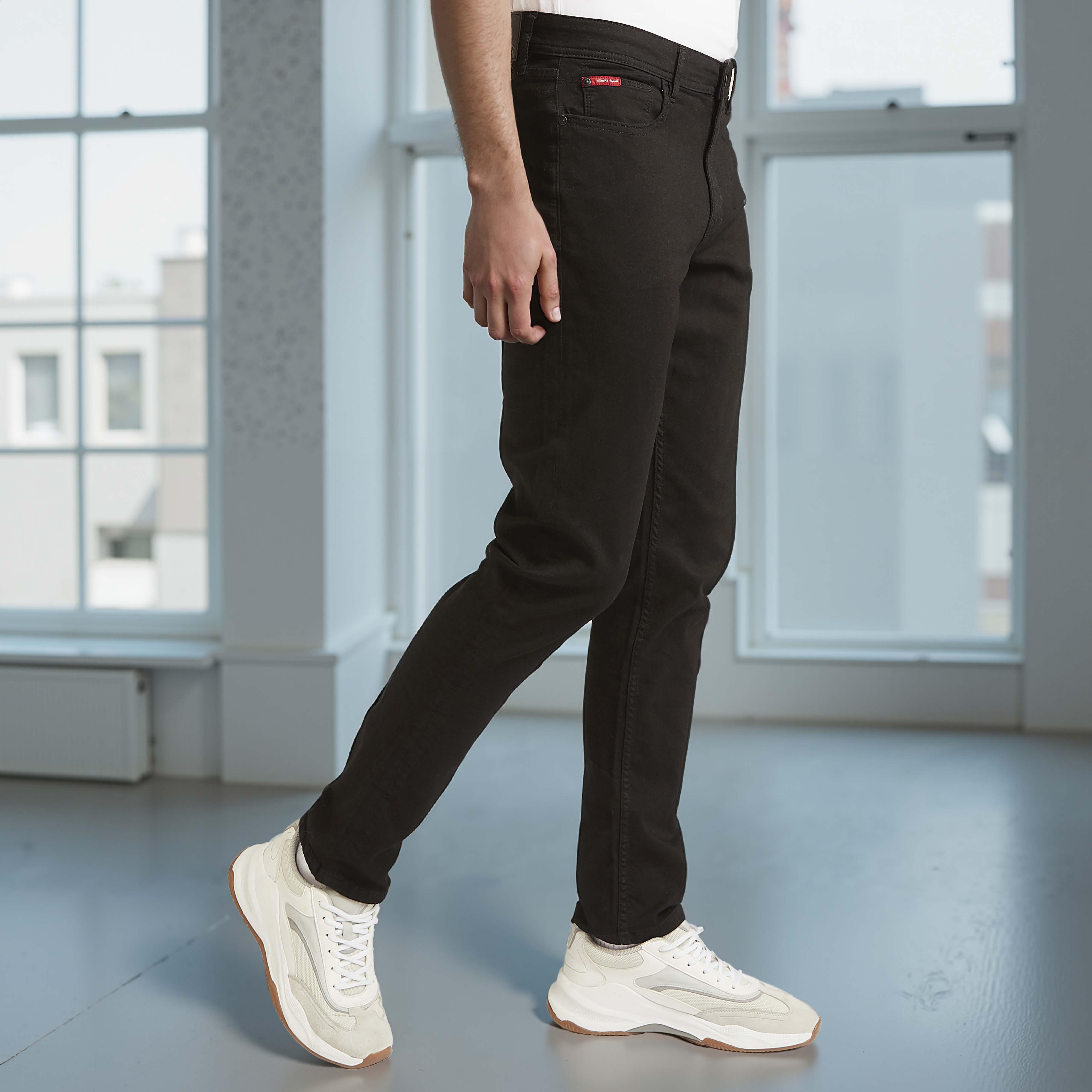 بنطلون جيز طويل بجيوب وحلقات للحزام من لي كوبر-men-clothing-bottoms-jeans-image-5