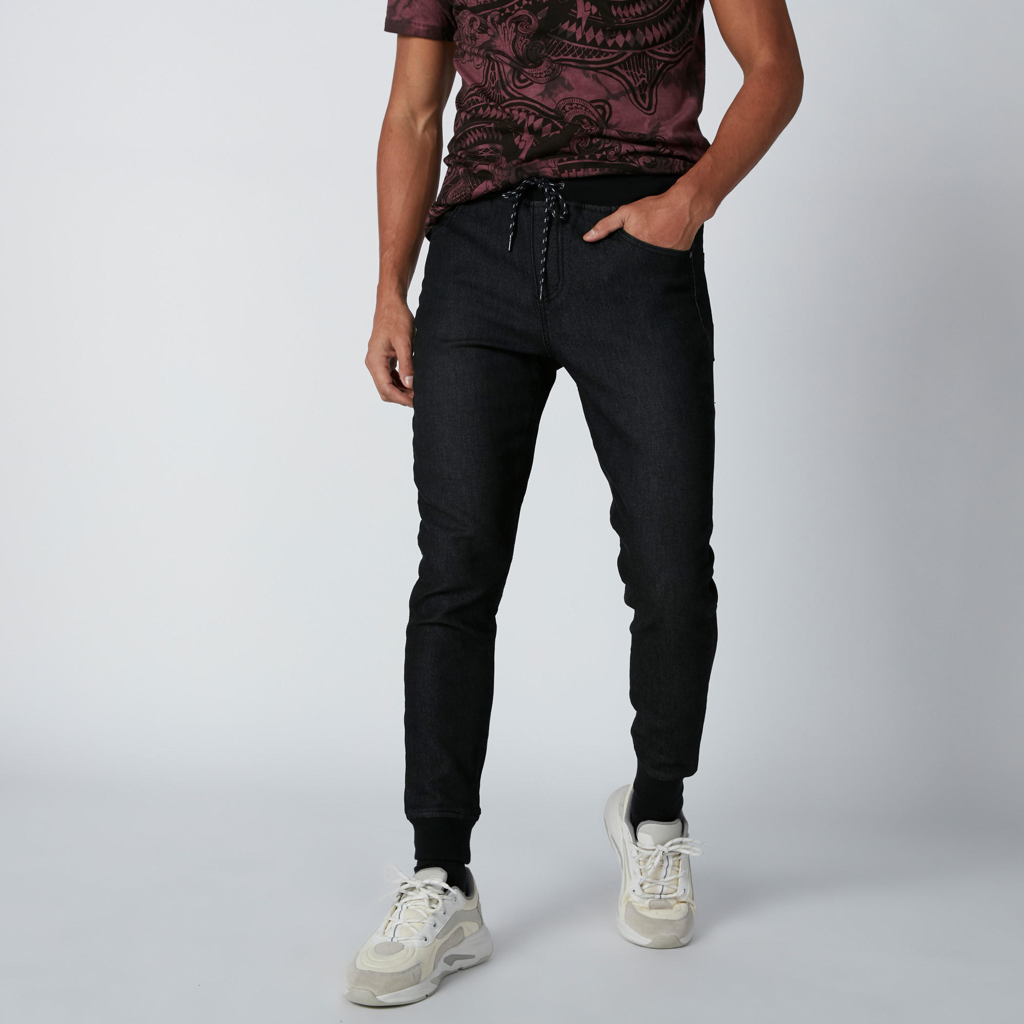 بنطال رياضي بجيوب ورباط من لي كوبر-men-clothing-bottoms-joggers-image-1