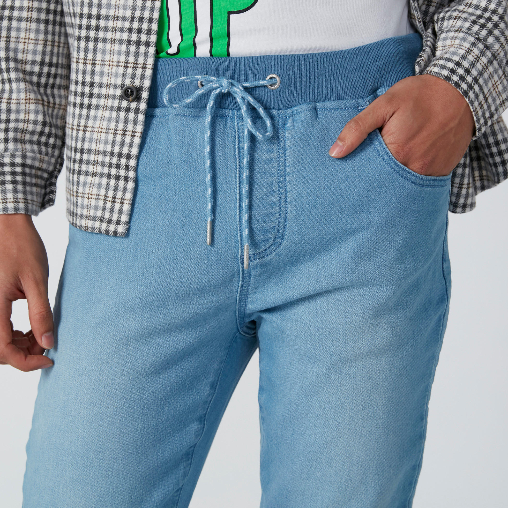 بنطال رياضي دينم بجيوب ورباط من لي كوبر-men-clothing-bottoms-jeans-image-4