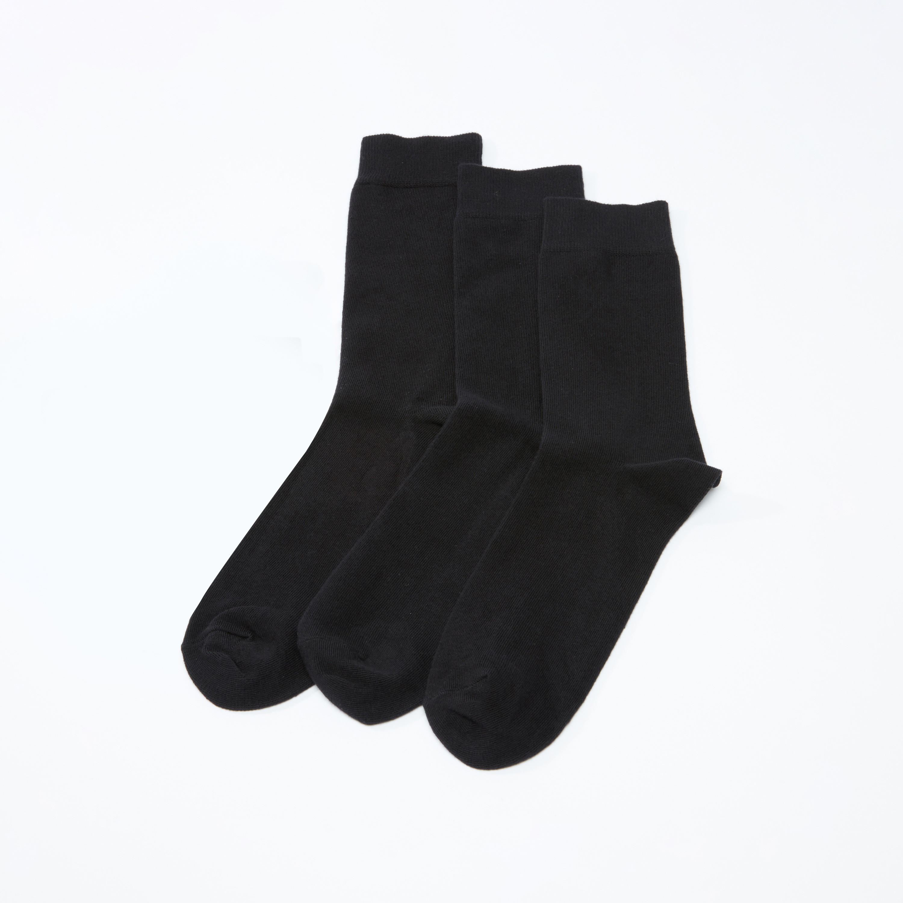 جوارب بارزة الملمس بطول متوسط - طقم من 3 أزواج-men-socks-image-3