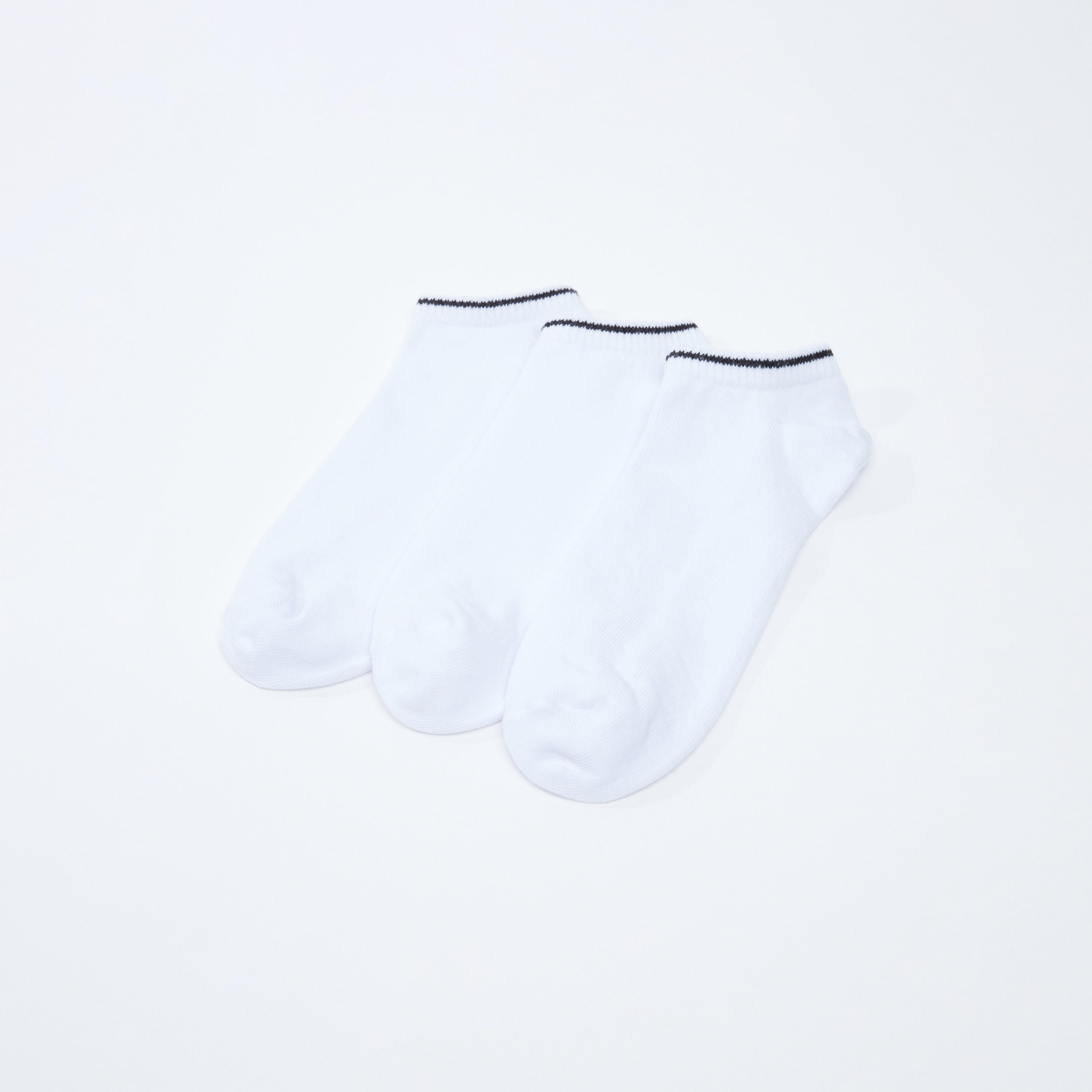 Set of 3 - Ankle Length Socks with Ribbed Cuffs-men-socks-image-2