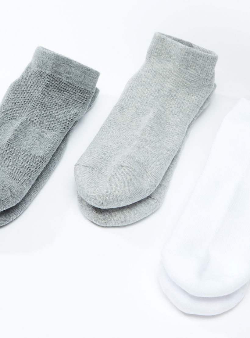 Set of 3 - Ribbed Ankle Length Socks-men-socks-image-1
