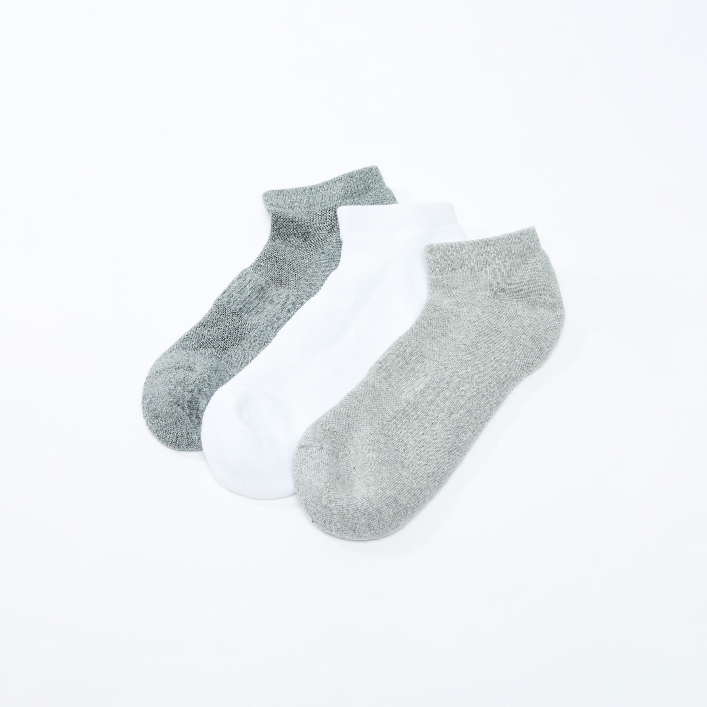 جوارب مضلعة بطول الكاحل - طقم من 3 أزواج-men-socks-image-2