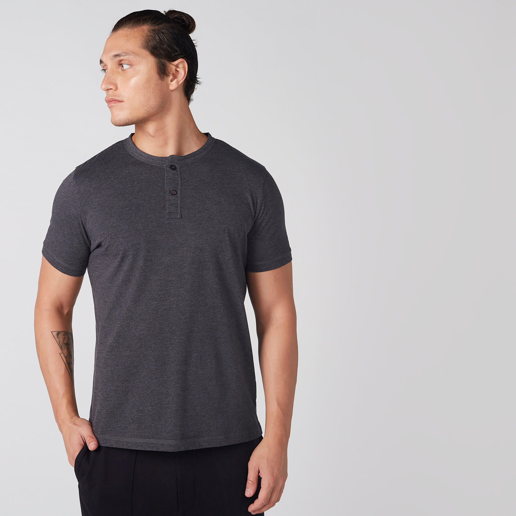 Henley Neck T-Shirt with Short Sleeves-men-clothing-tshirtsandpolos-tshirts-image-1