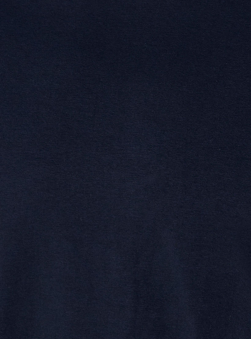 Slim Fit T-shirt with Crew Neck and Long Sleeves-men-clothing-tshirtsandpolos-tshirts-image-2