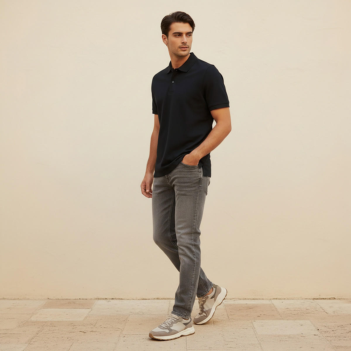Polo T-shirt with Short Sleeves-men-clothing-tshirtsandpolos-polos-image-3