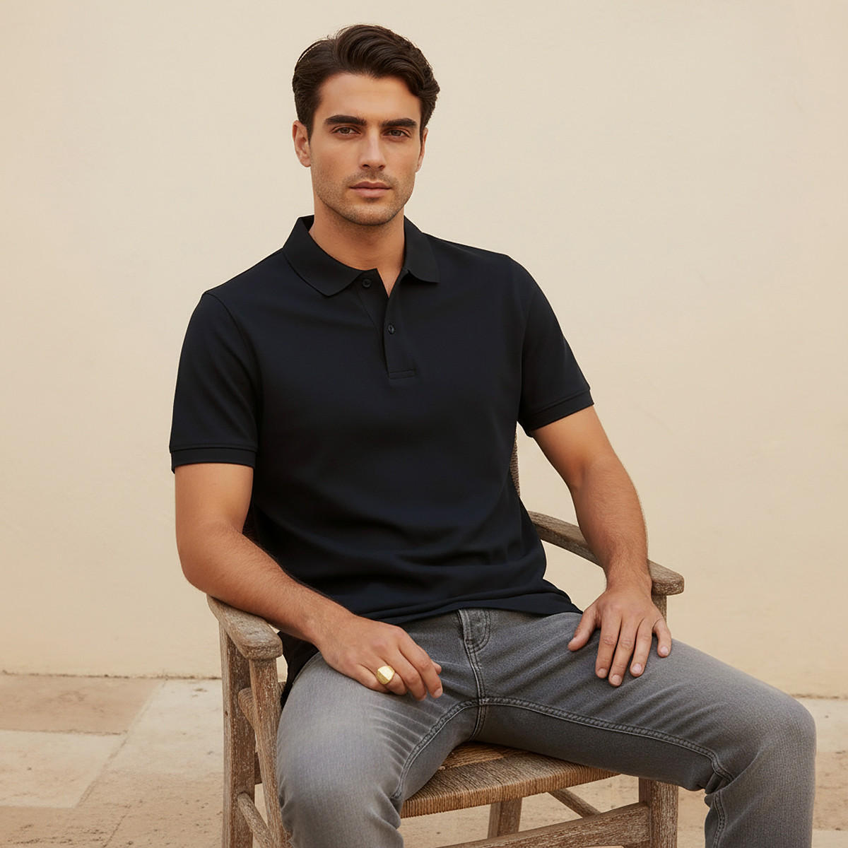 Polo T-shirt with Short Sleeves-men-clothing-tshirtsandpolos-polos-image-5