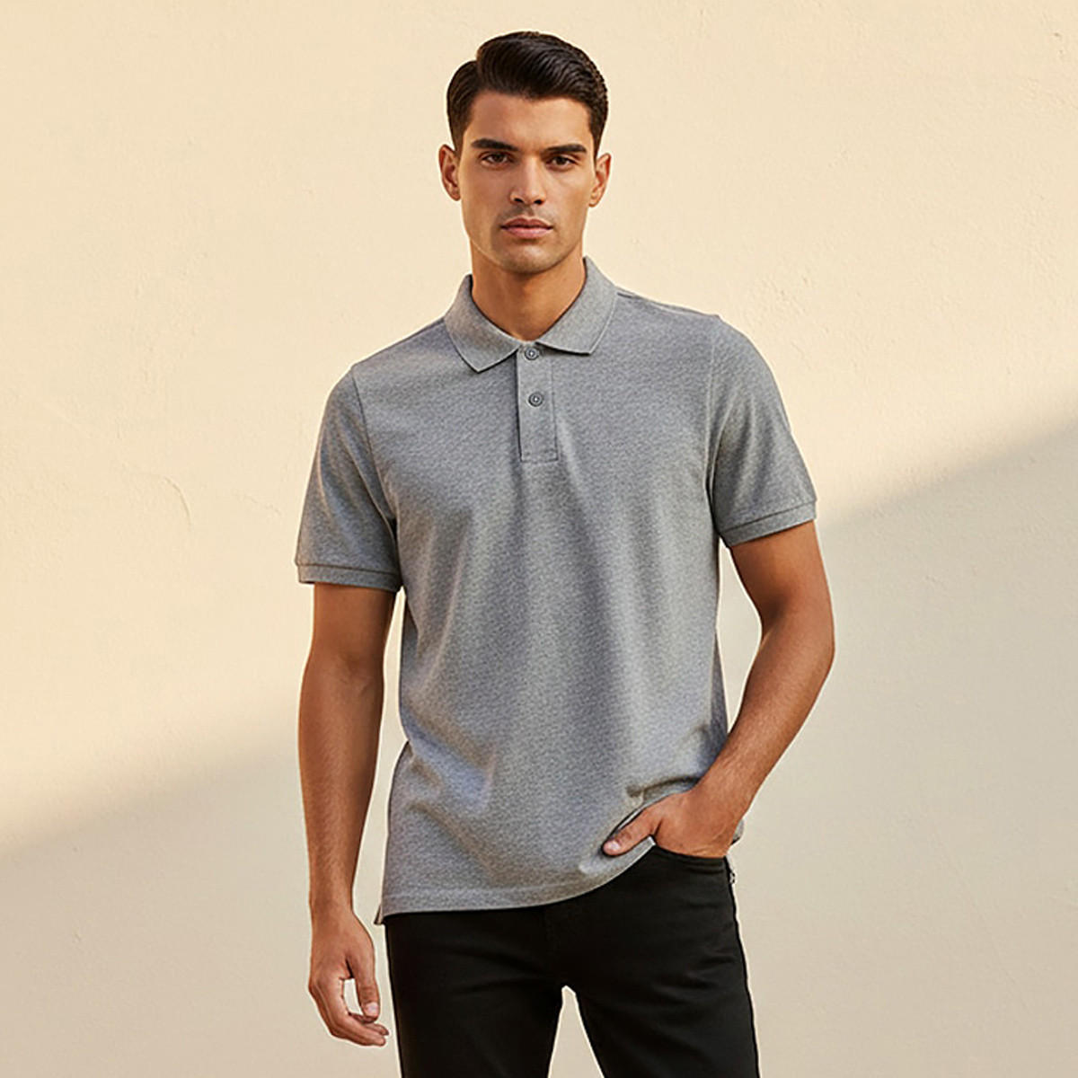 تيشيرت بولو بأكمام قصيرة-men-clothing-tshirtsandpolos-polos-image-1