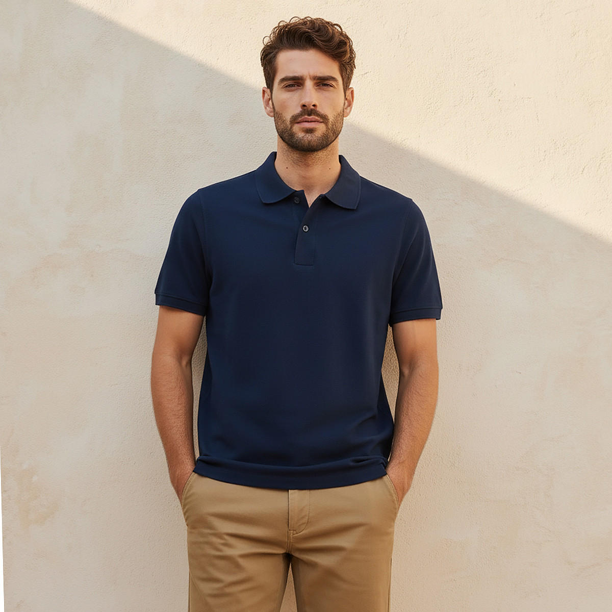 Polo T-shirt with Short Sleeves-men-clothing-tshirtsandpolos-polos-image-1