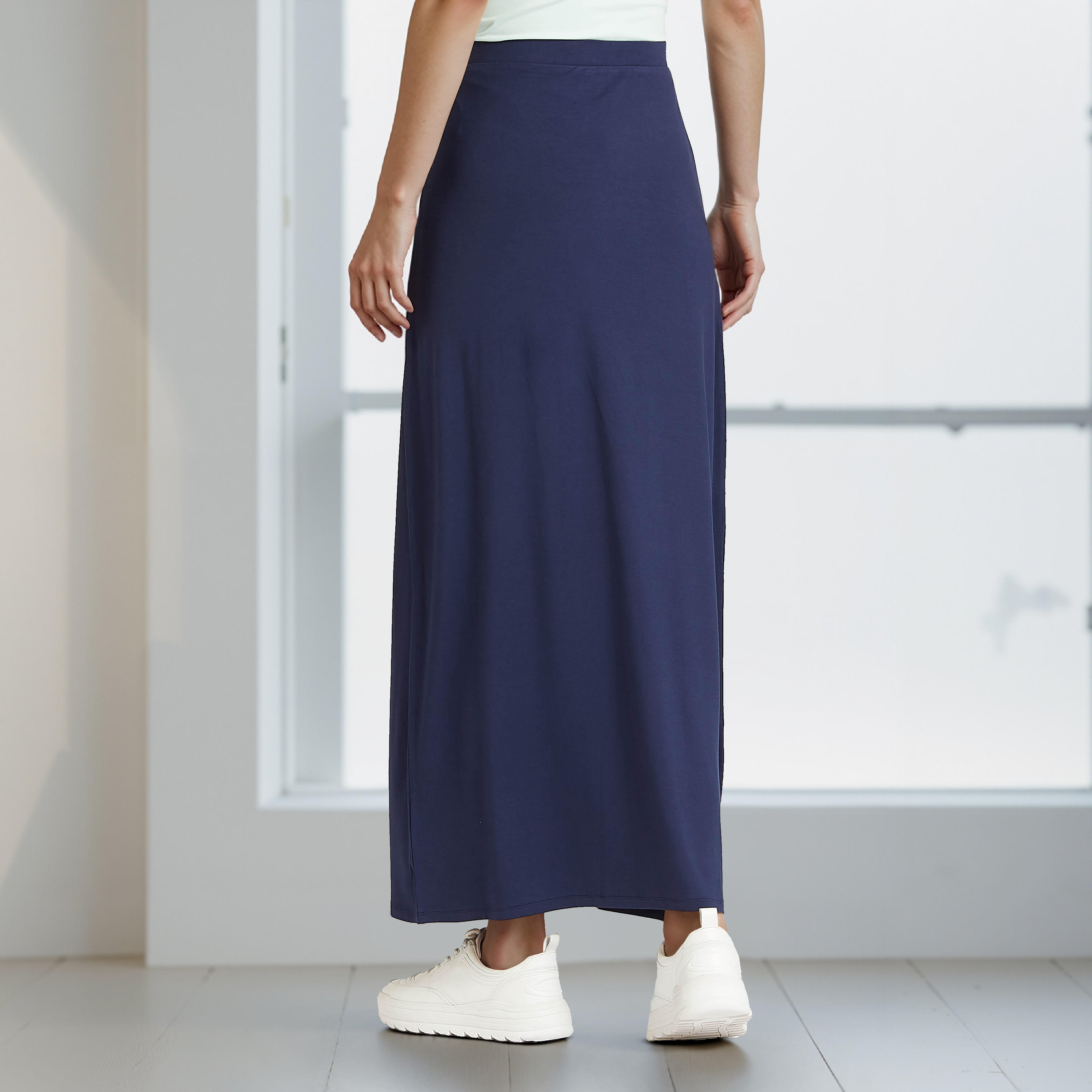 A-line Maxi Skirt with Flexi Comfort Elasticised Waistband-women-clothing-bottoms-skirts-image-3