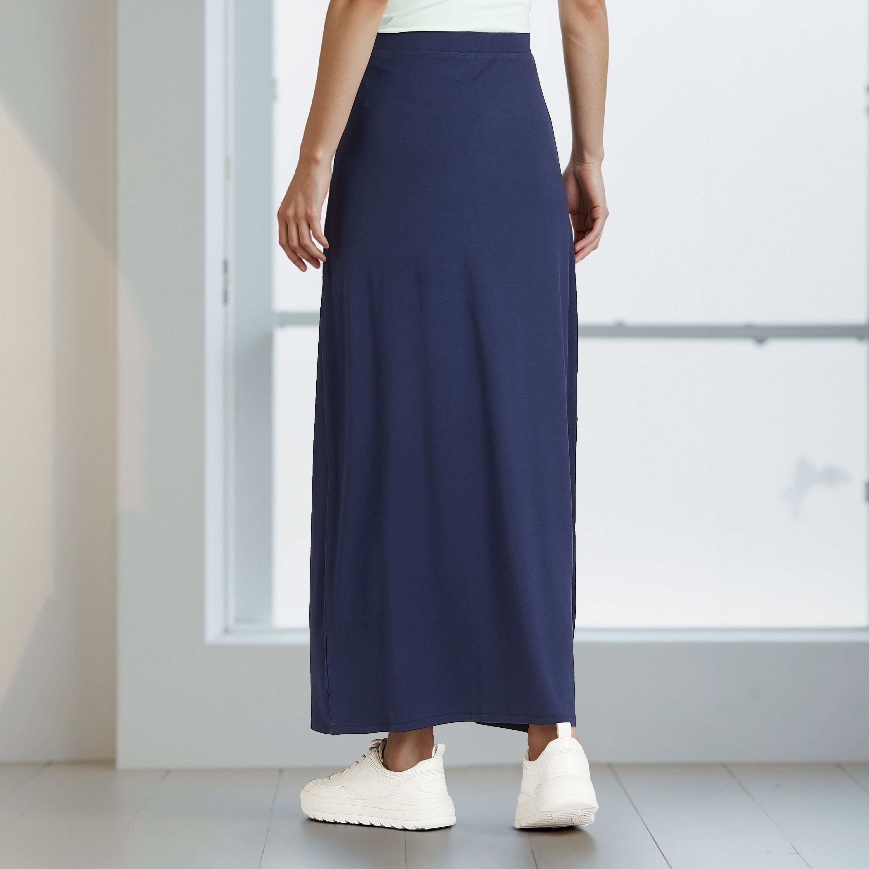A-line Maxi Skirt with Flexi Comfort Elasticised Waistband-women-clothing-bottoms-skirts-image-3